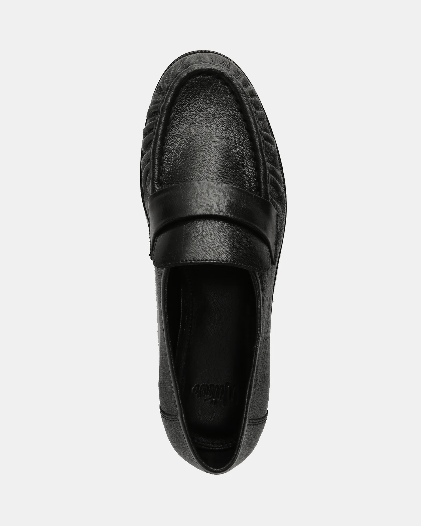 Adriel Black Leather Loafer - Image 5