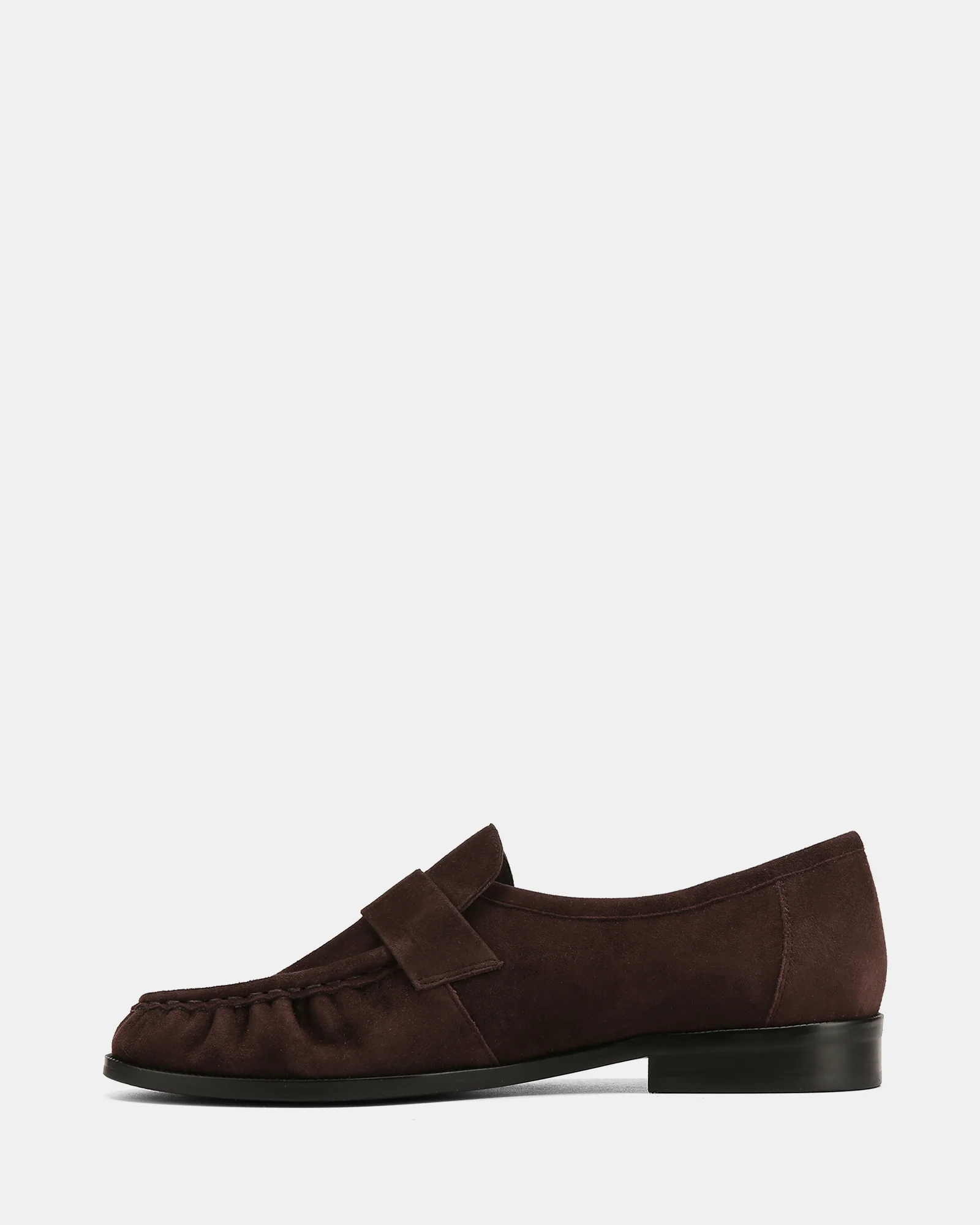 Adriel Chocolate Suede Leather Loafer - Image 6