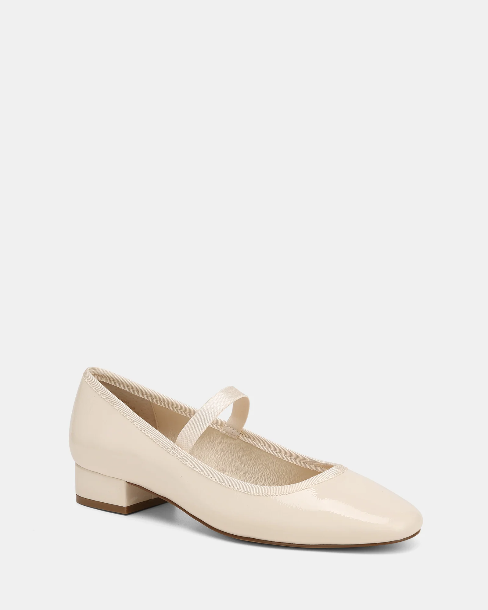 Alannah Vintage Ivory Crinkle Patent Leather Mary Jane - Image 3