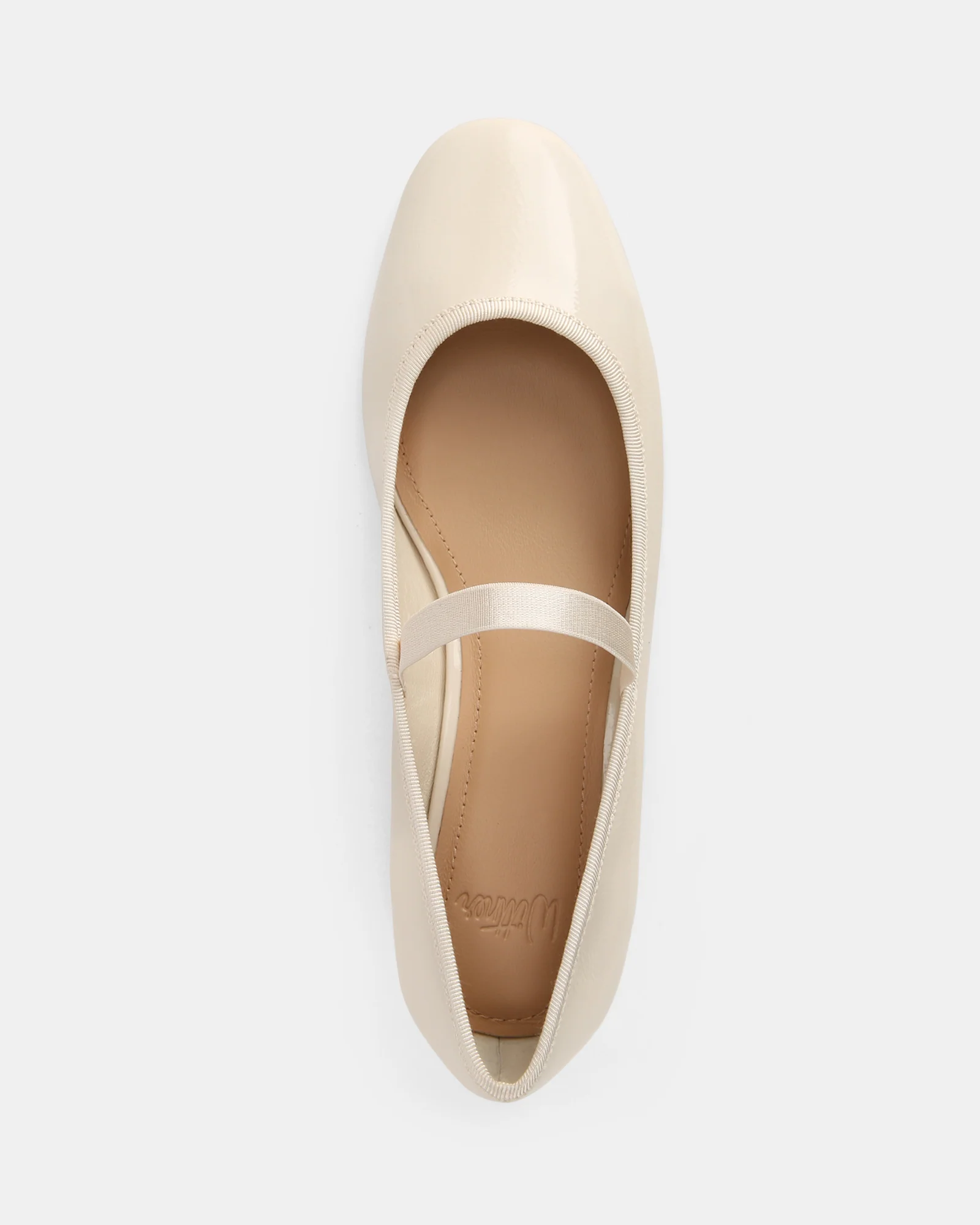 Alannah Vintage Ivory Crinkle Patent Leather Mary Jane - Image 6