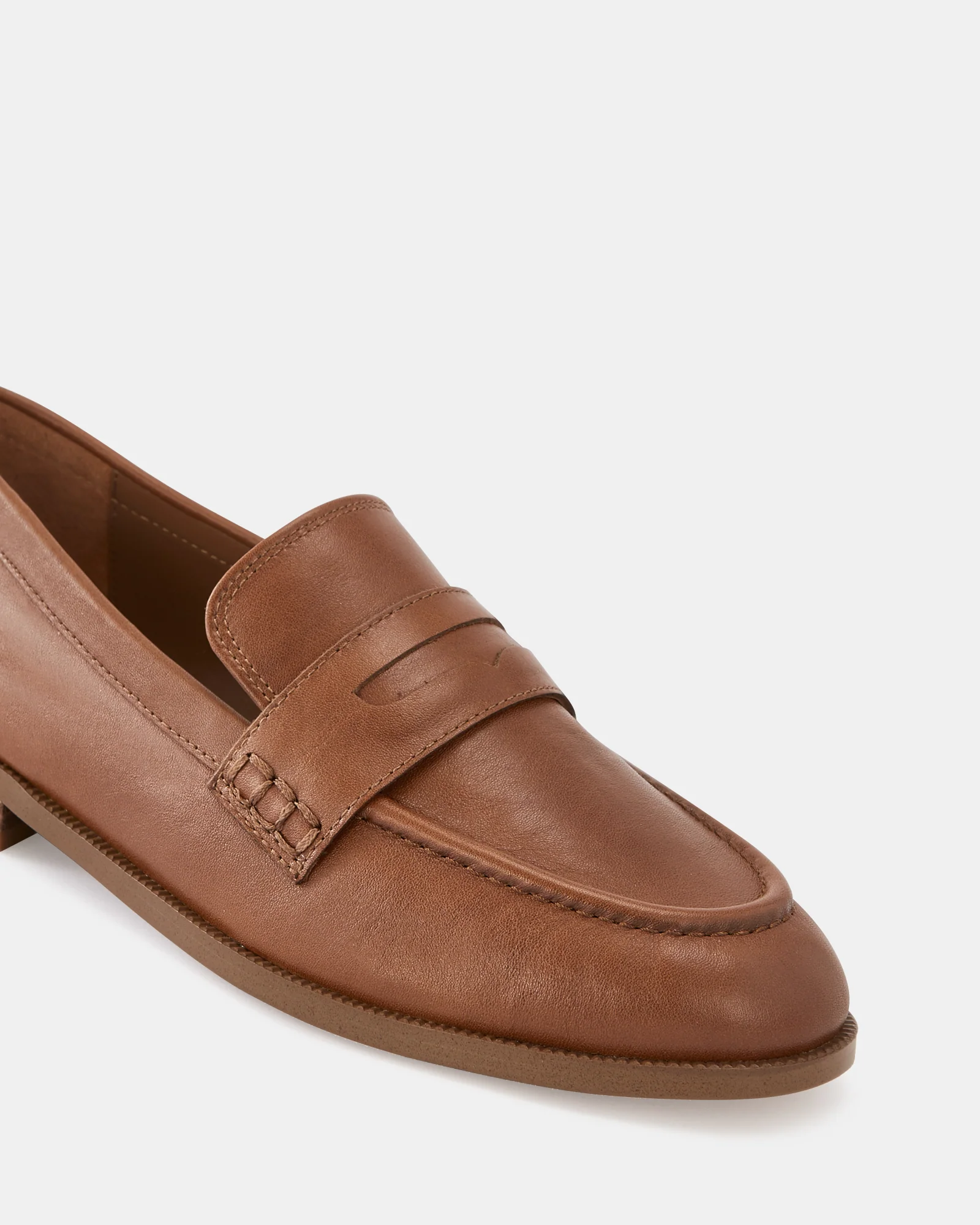 Alexandra Burnt Almond Leather Loafer - Image 3