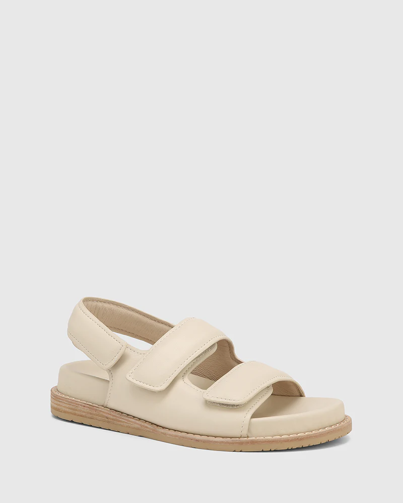 Alexsandra Vintage Ivory Leather Sandal - Image 2