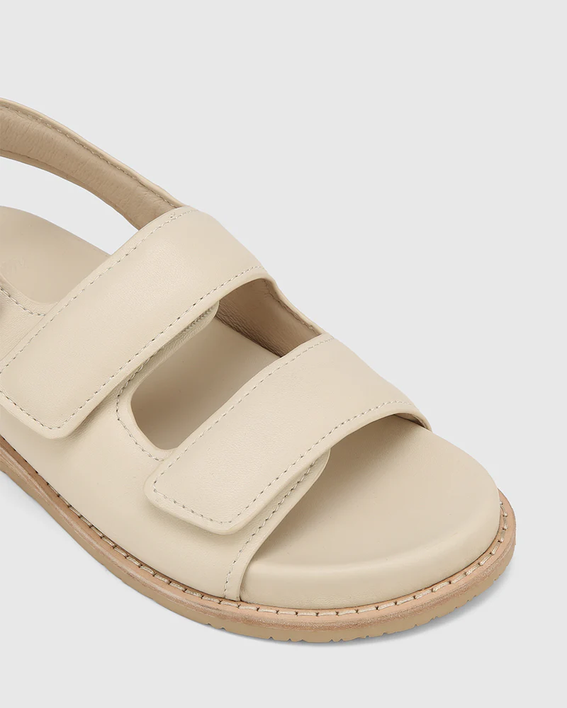 Alexsandra Vintage Ivory Leather Sandal - Image 3