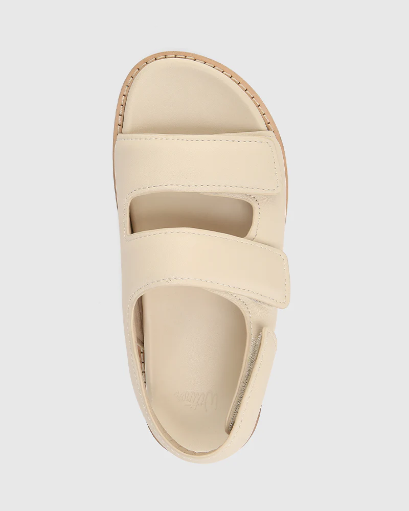 Alexsandra Vintage Ivory Leather Sandal - Image 5