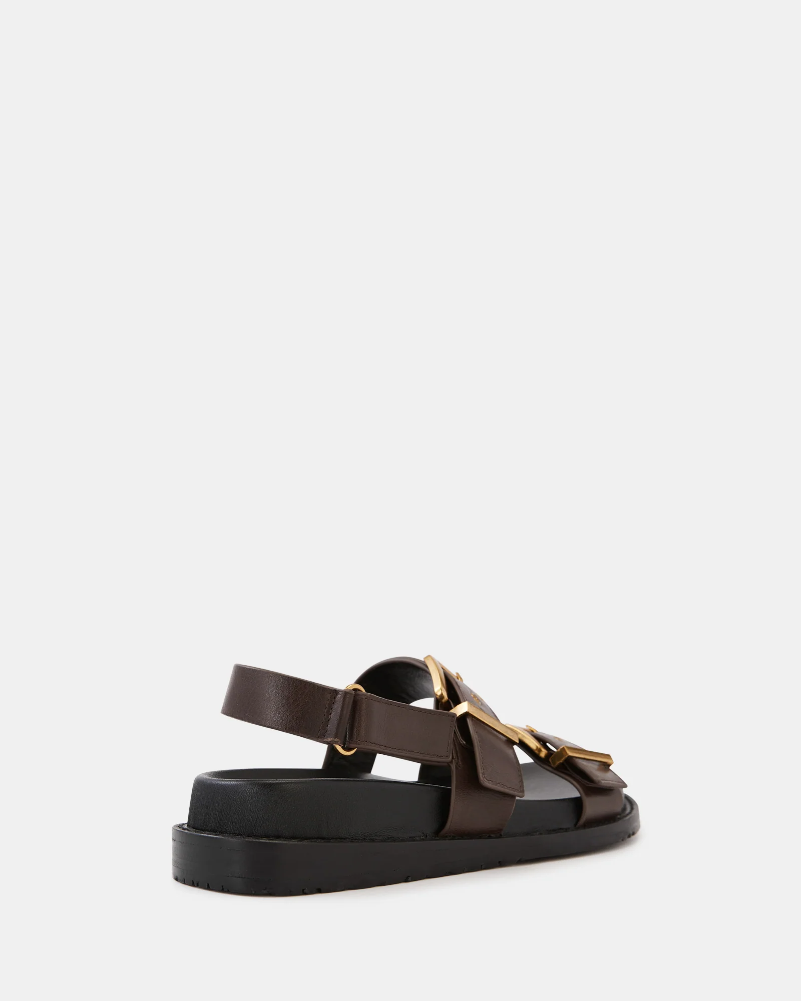 Archie Espresso Leather Footbed Sandal - Image 4