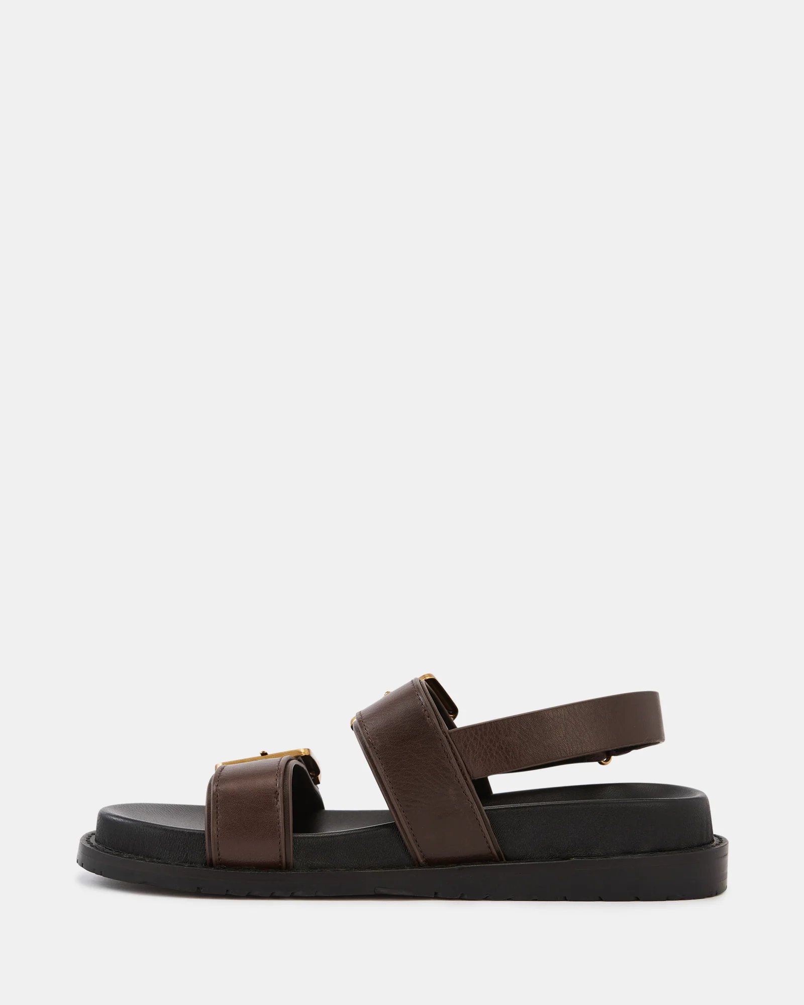 Archie Espresso Leather Footbed Sandal - Image 6