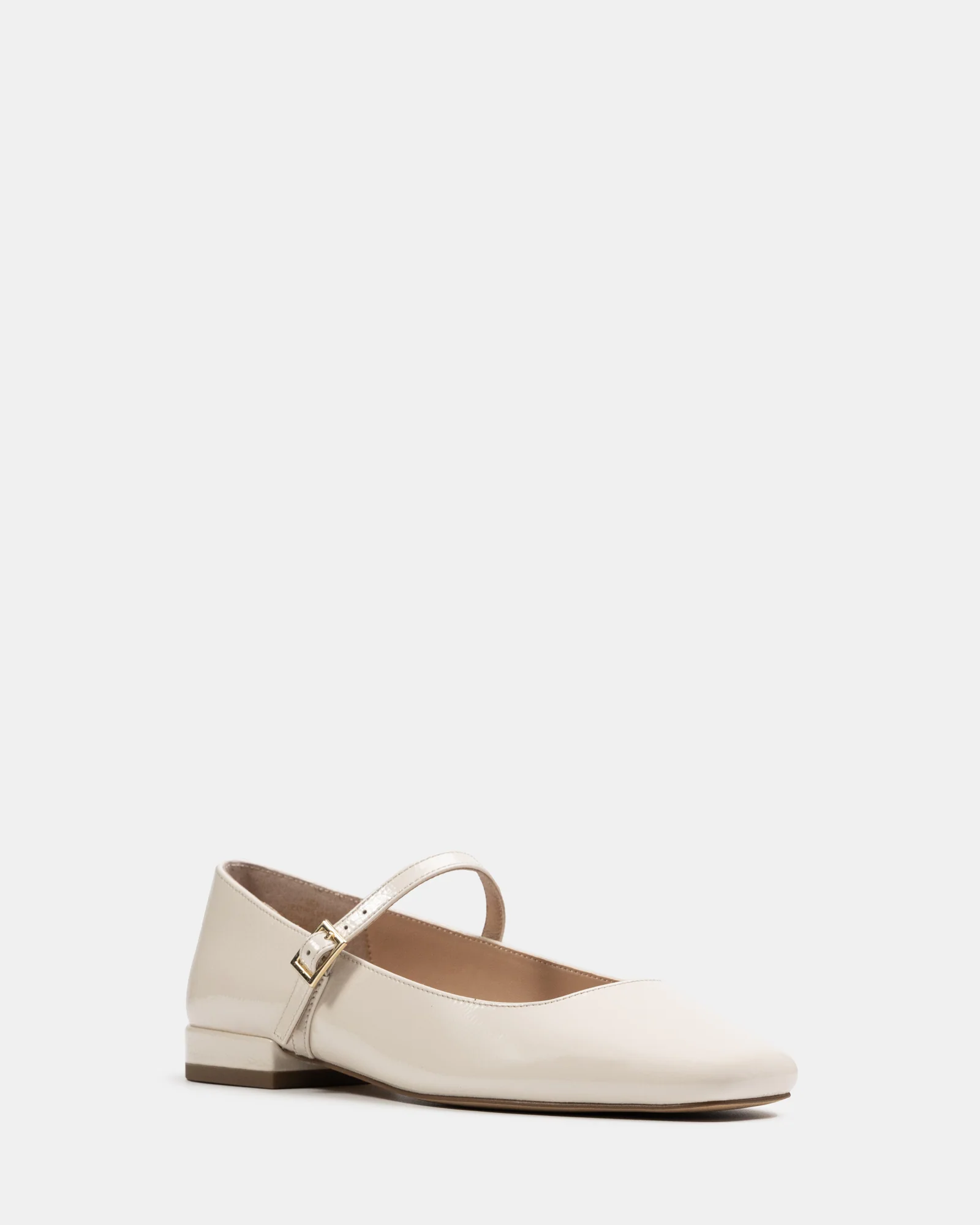 Aria Vintage Ivory Crinkle Patent Leather Mary Jane - Image 2