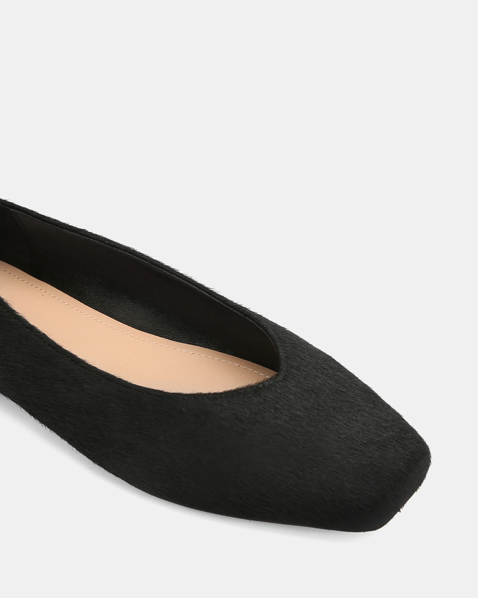 Belinda Black Hair-on Leather Ballet Flat - Image 3