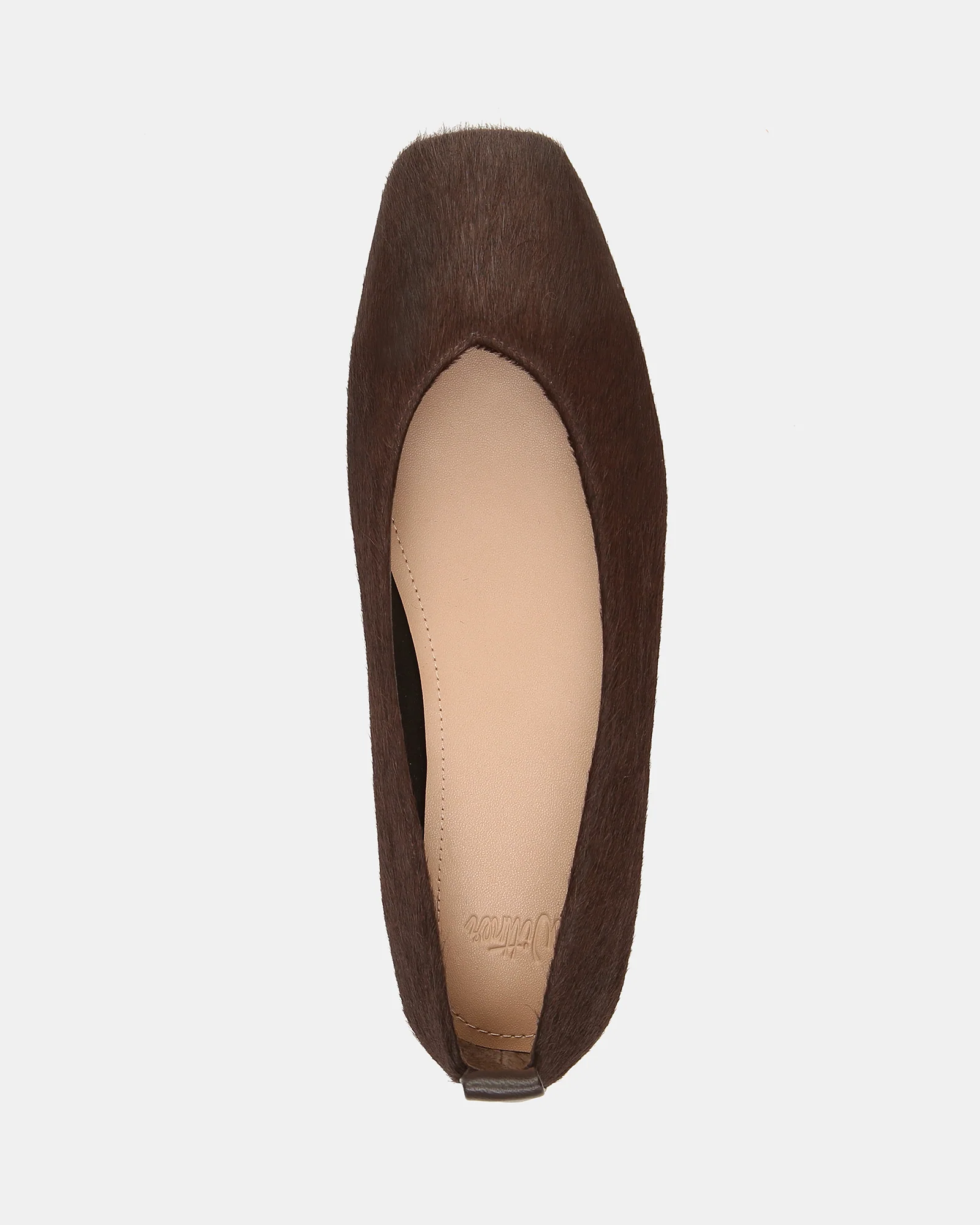 Belinda Chocolate Hair-on Leather Ballet Flat - Image 5