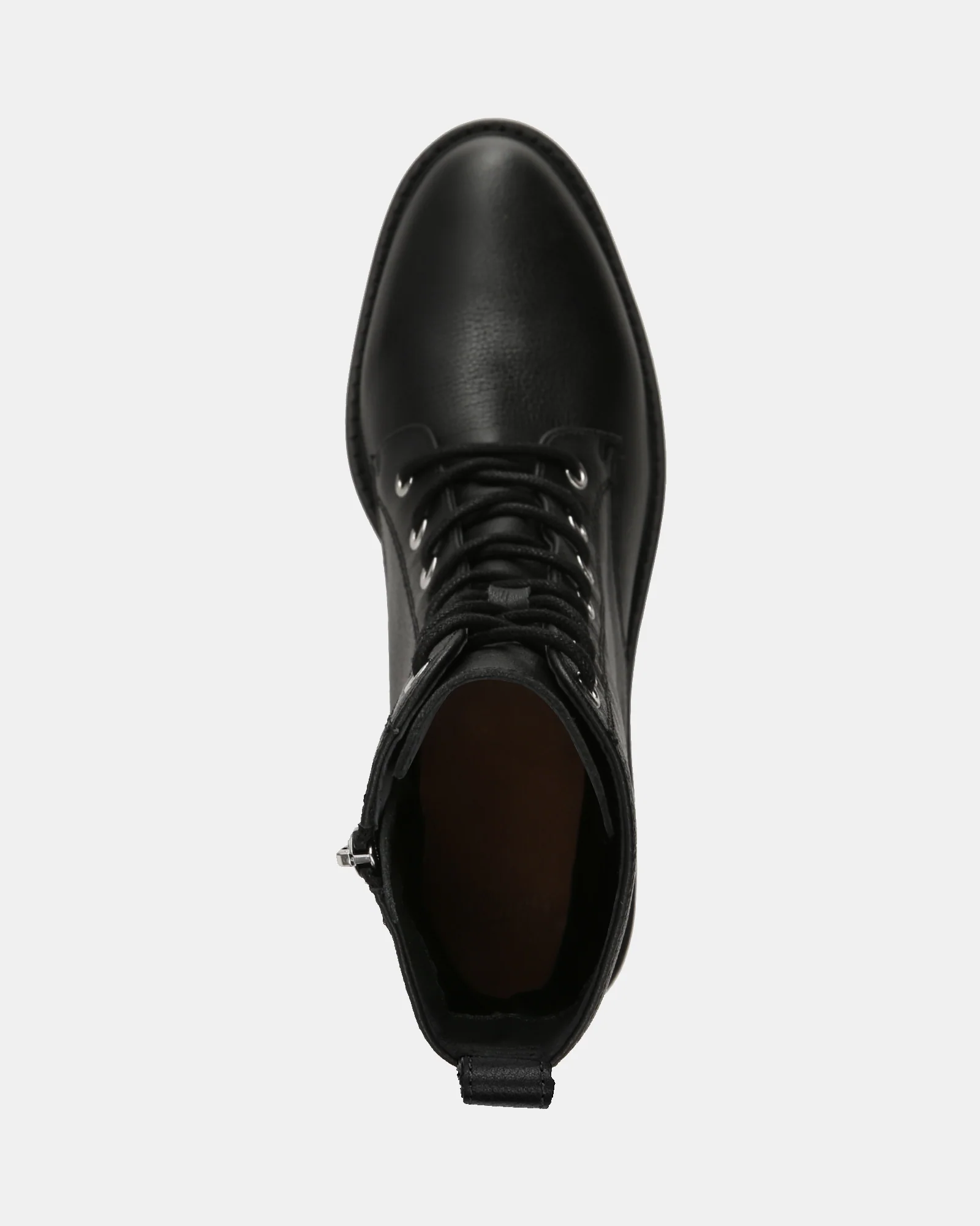 Benny Black Pebble Leather Ankle Boot - Image 5