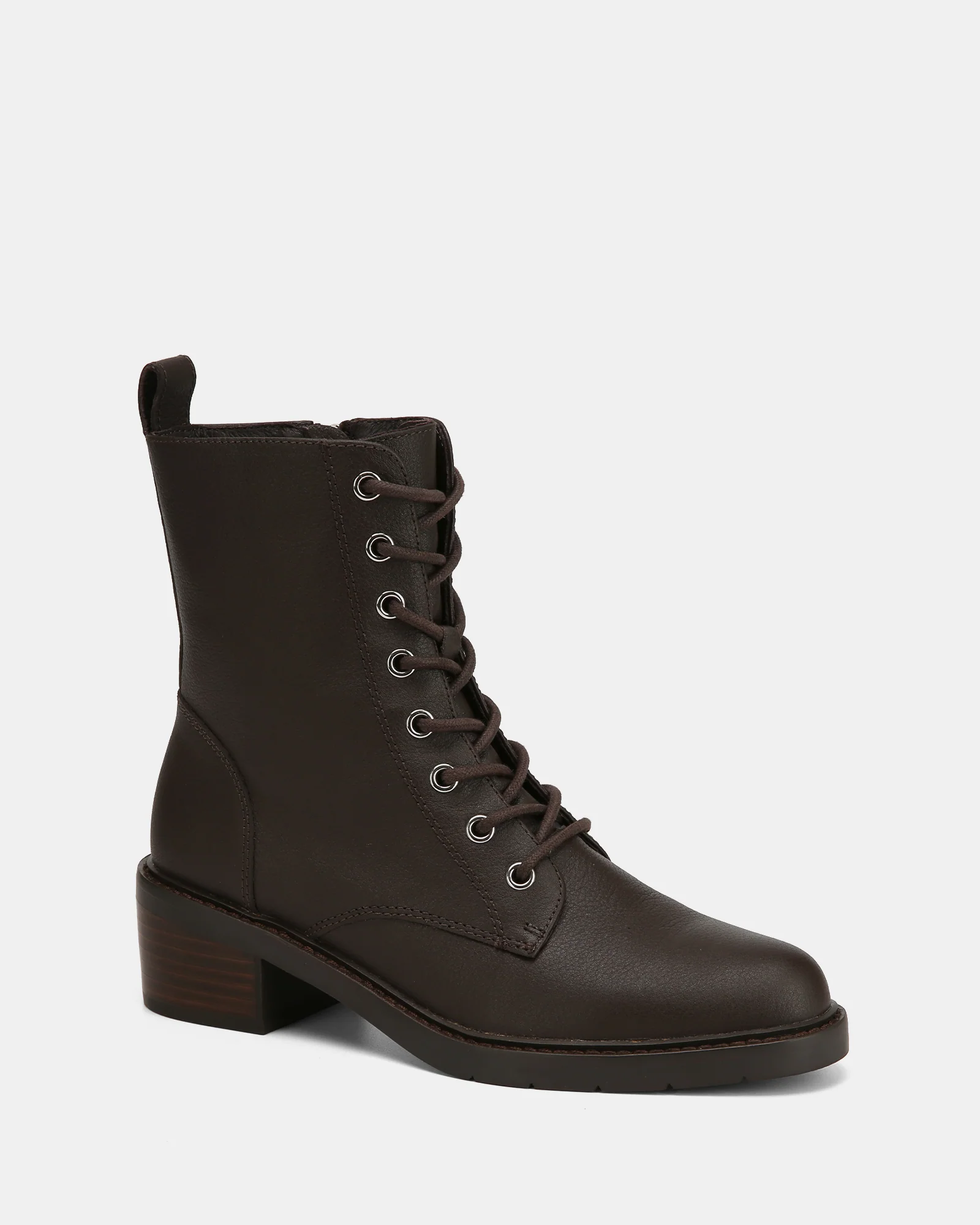 Benny Ebony Pebble Leather Ankle Boot - Image 2