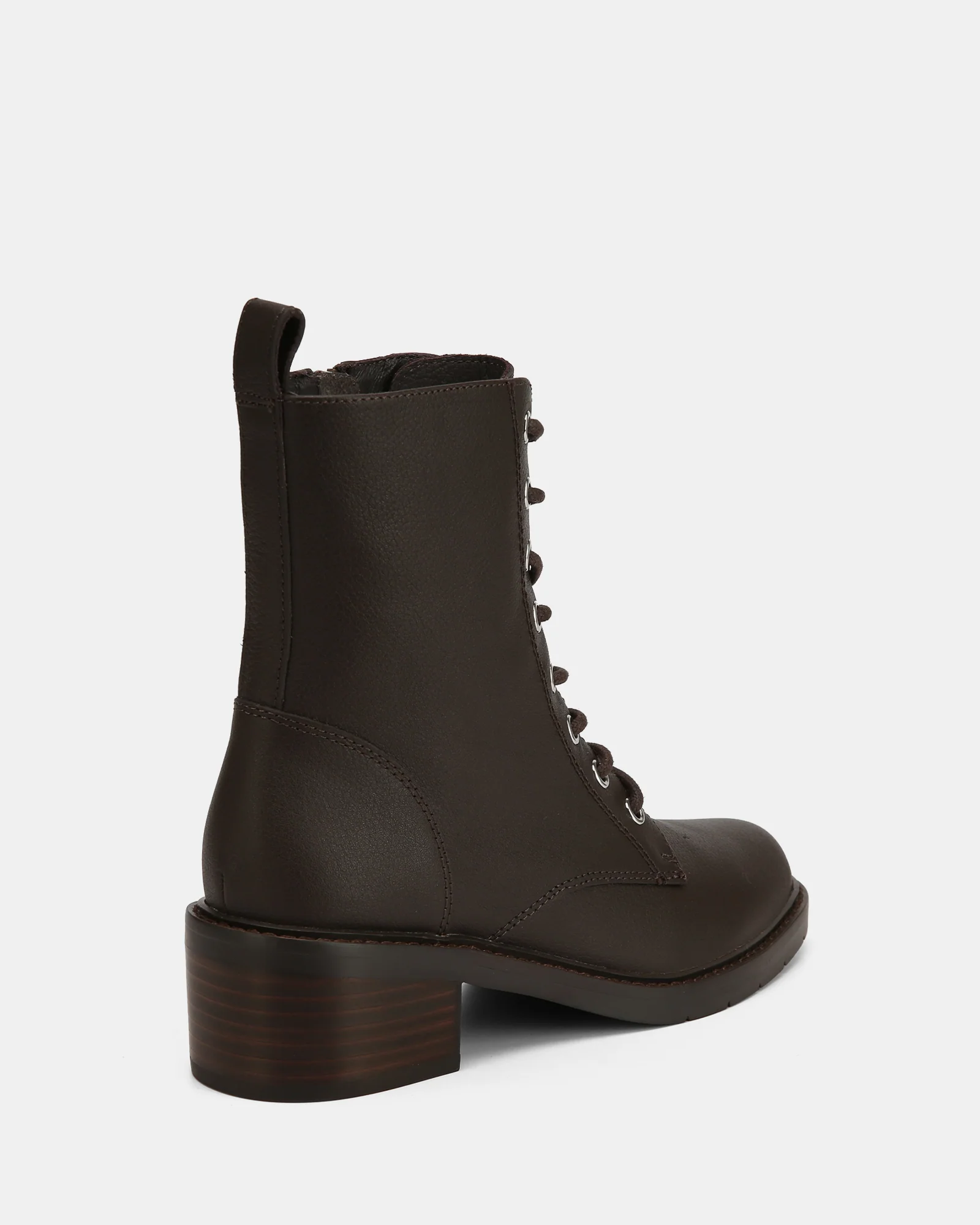 Benny Ebony Pebble Leather Ankle Boot - Image 4