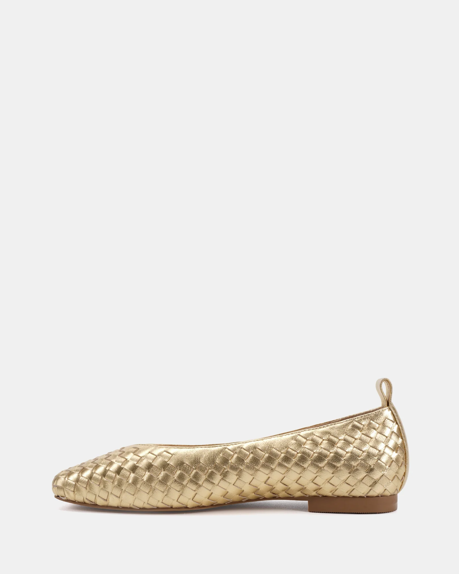 Berty Gold Pebble Leather Ballet Flat - Image 6