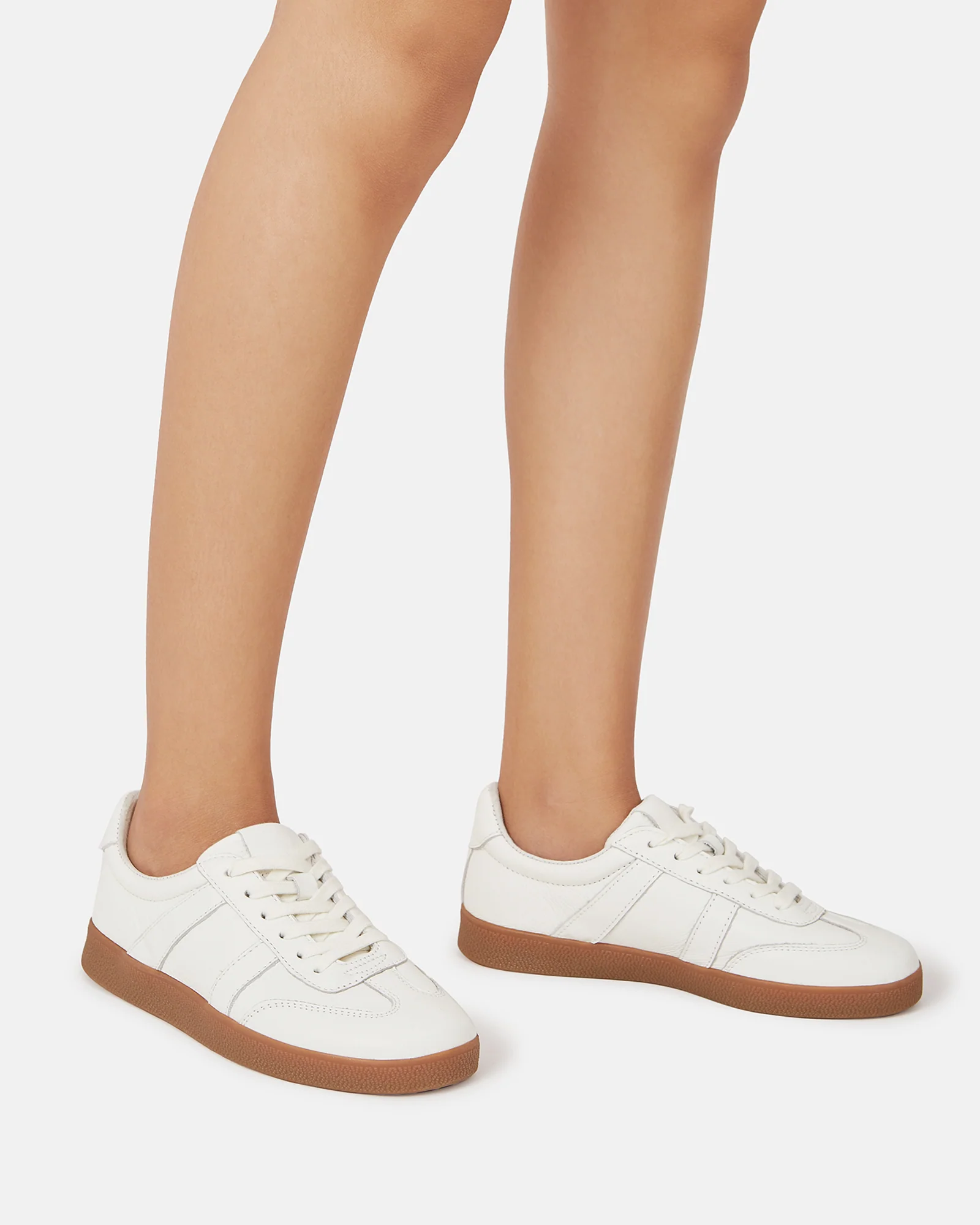 Boston Off White Leather Sneaker - Image 7