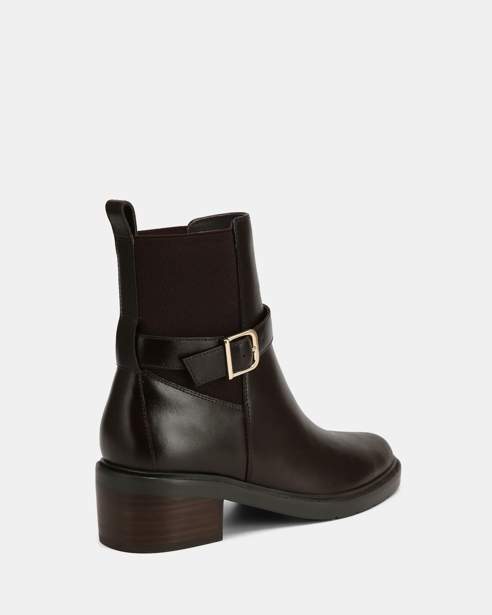 Brandy Dark Brown Leather Ankle Boot - Image 4