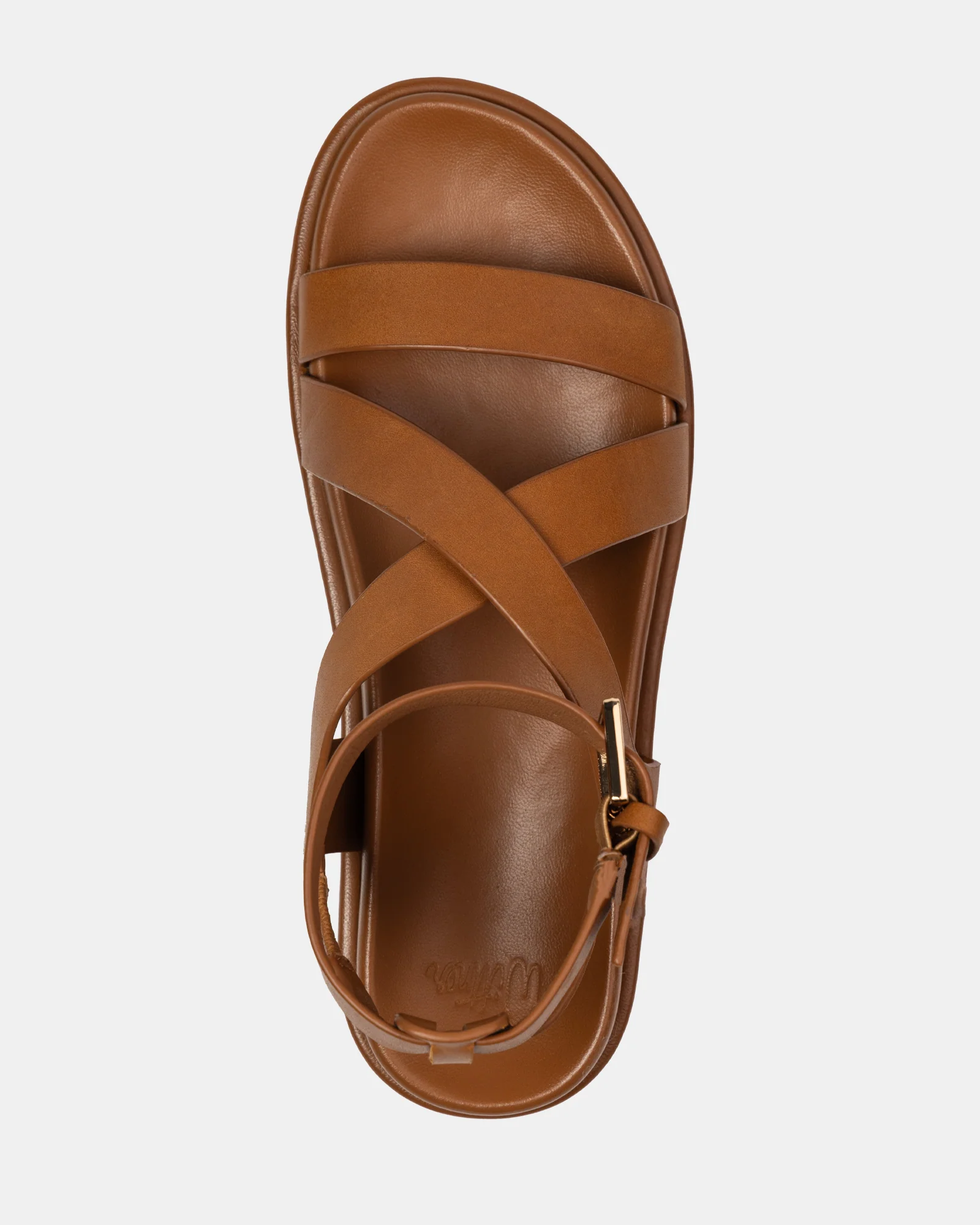 Bryer Burnt Almond Leather Sandal - Image 5