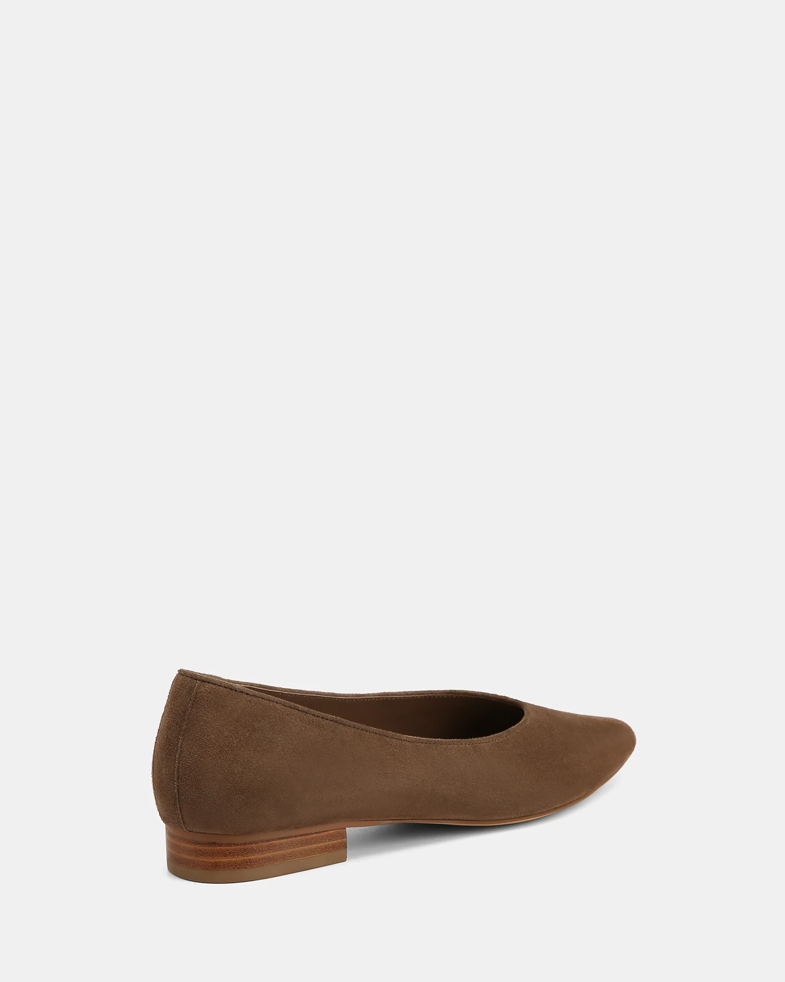 Calio Mocha Brown Suede Leather Ballet Flat - Image 4
