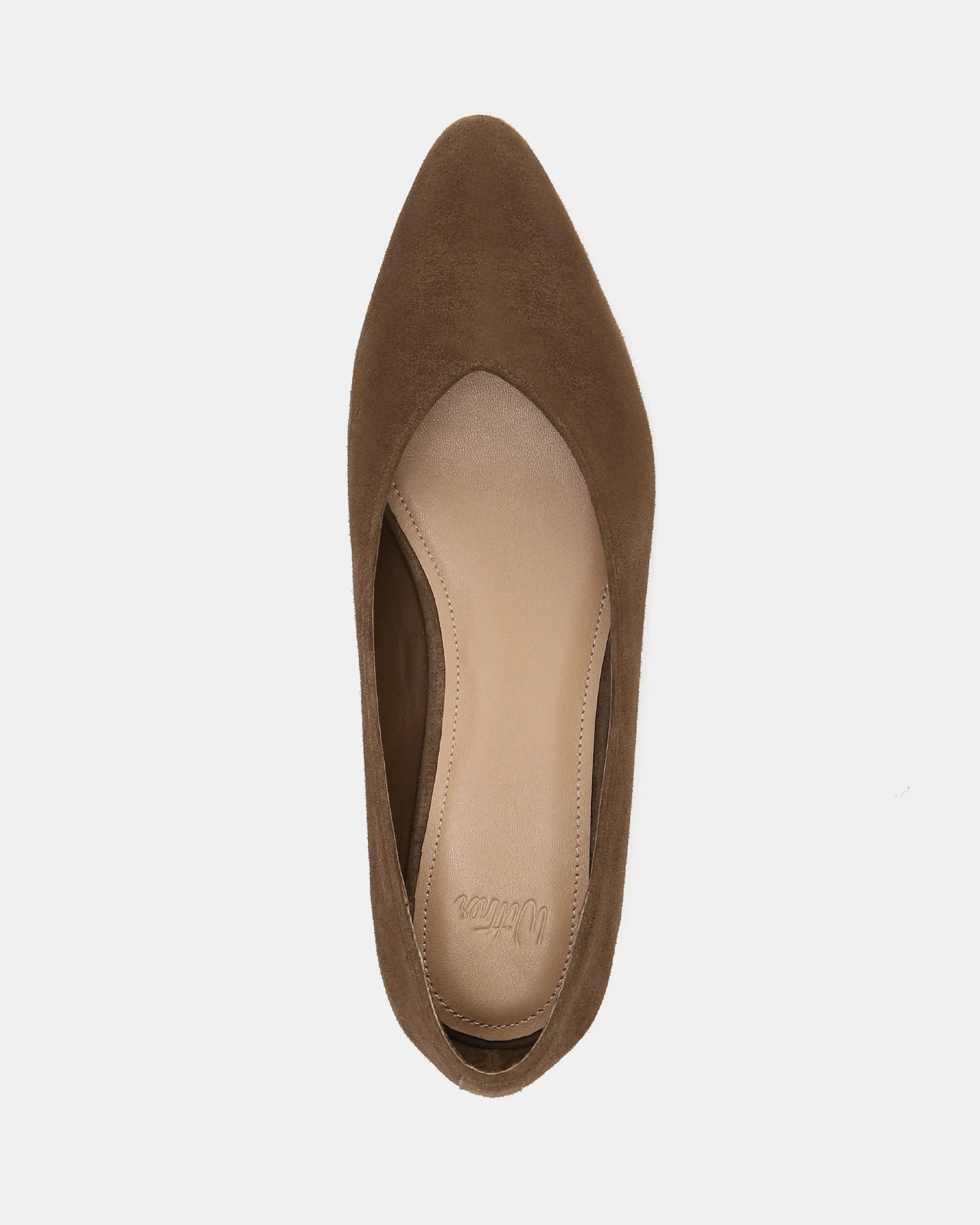 Calio Mocha Brown Suede Leather Ballet Flat - Image 5