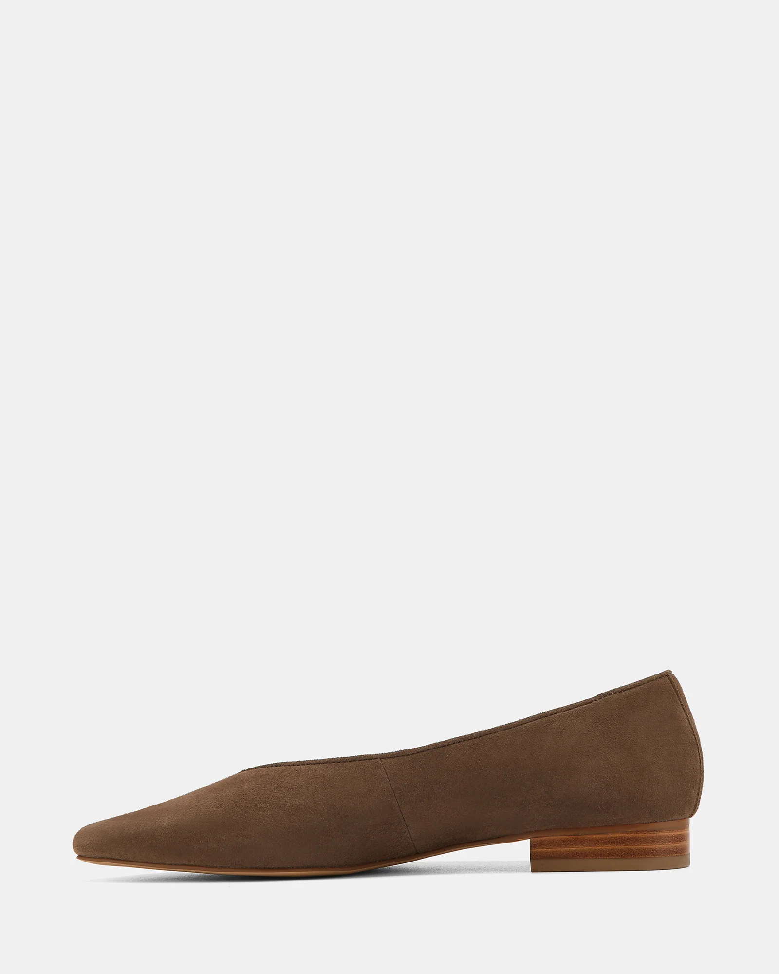 Calio Mocha Brown Suede Leather Ballet Flat - Image 6