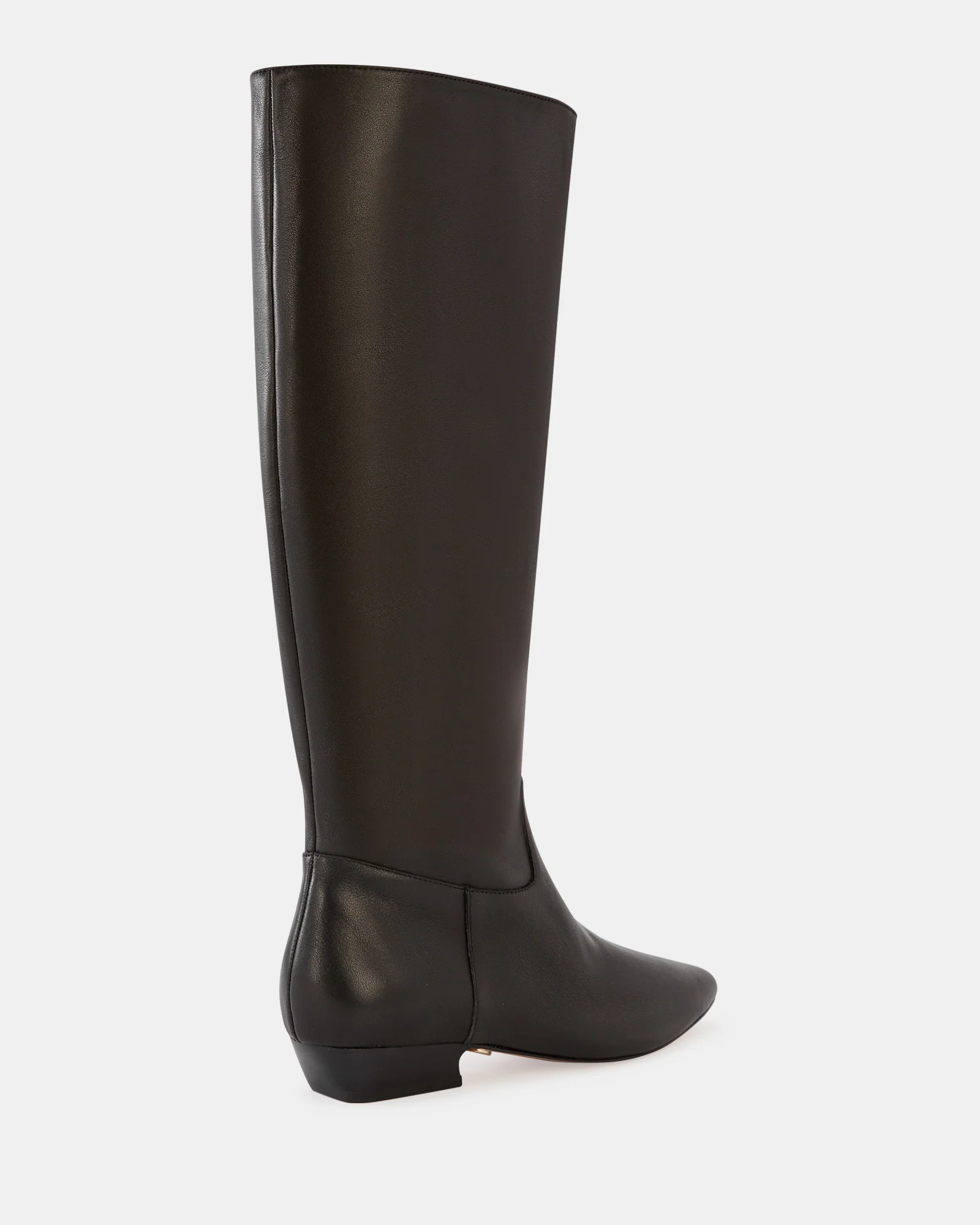 Carys Black Leather Knee High Boot - Image 5