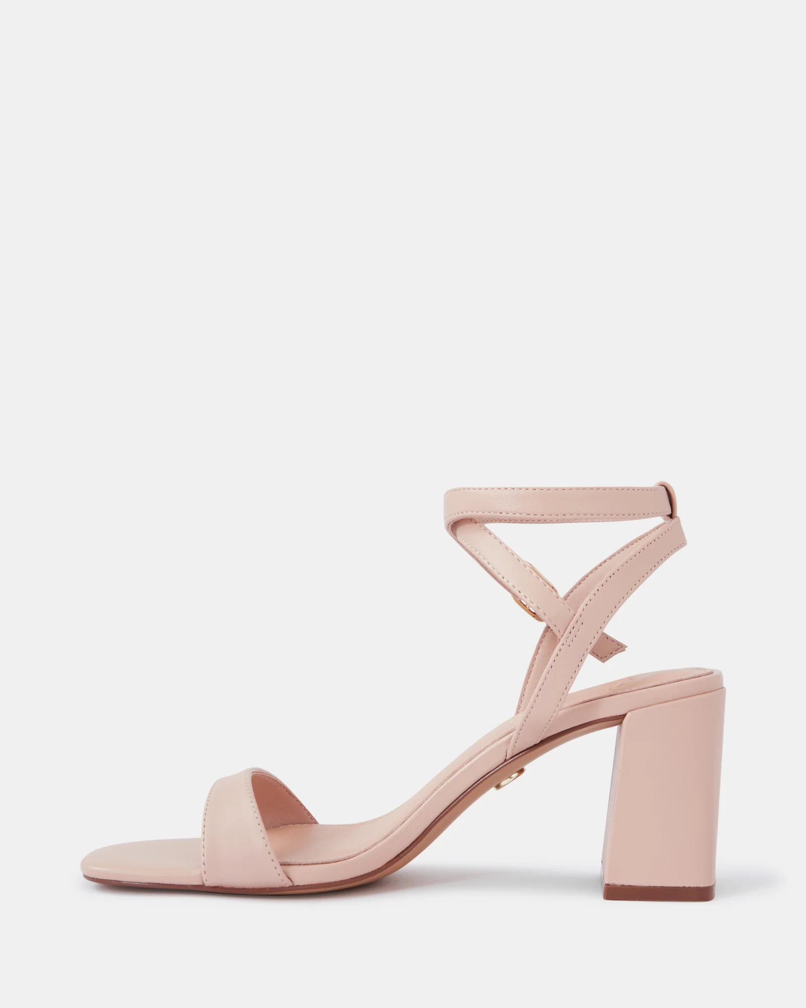 Colette Bisque Leather Block Heel - Image 6
