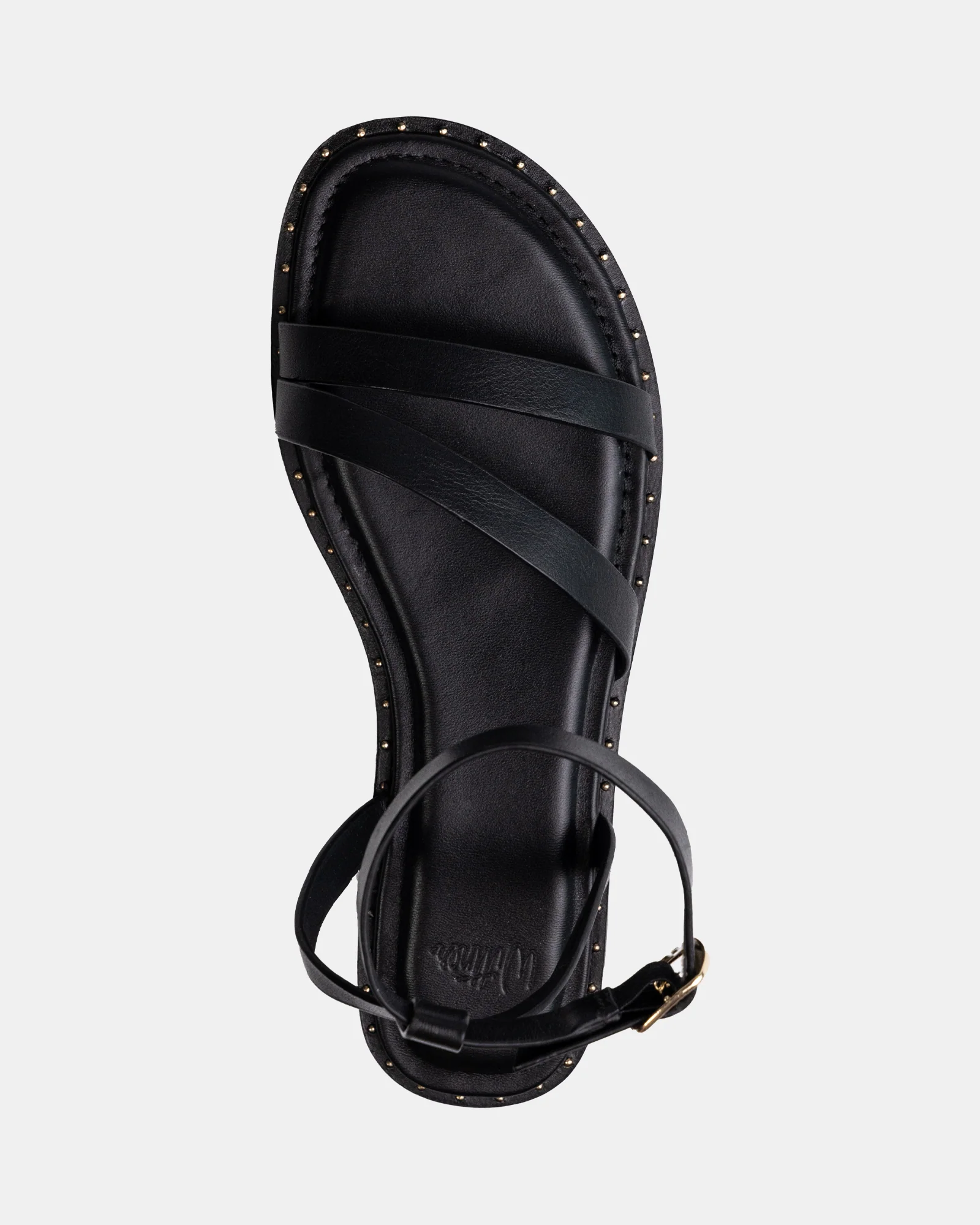 Crystina Chocolate Suede Leather Strappy Sandal - Image 5
