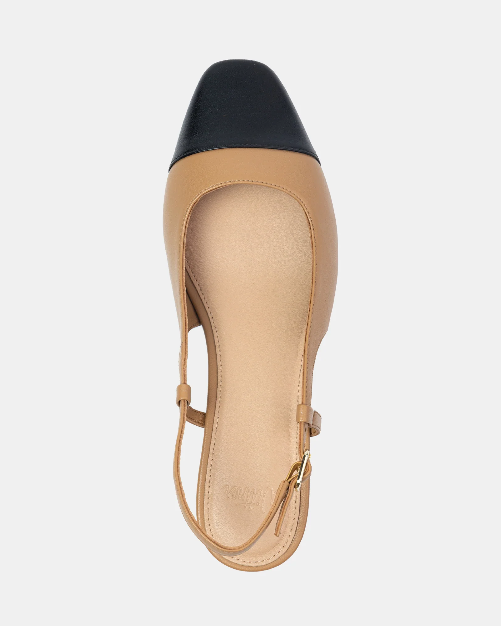 Dame Dark Sand Leather Slingback - Image 5