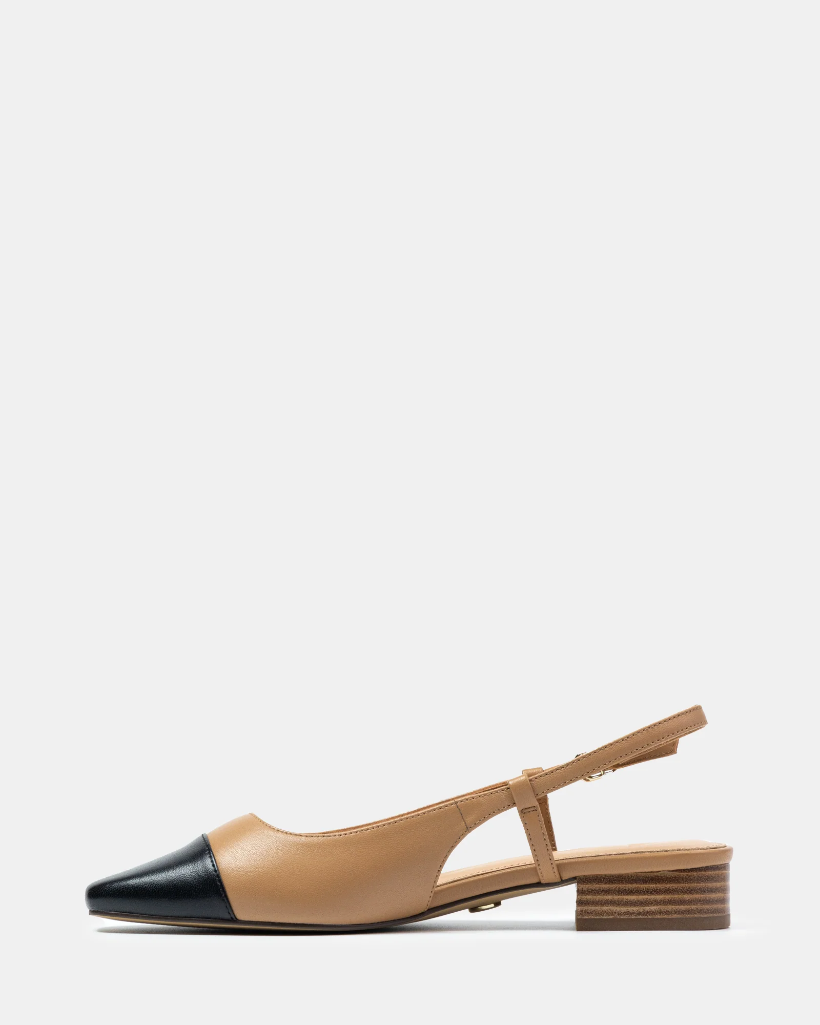 Dame Dark Sand Leather Slingback - Image 6