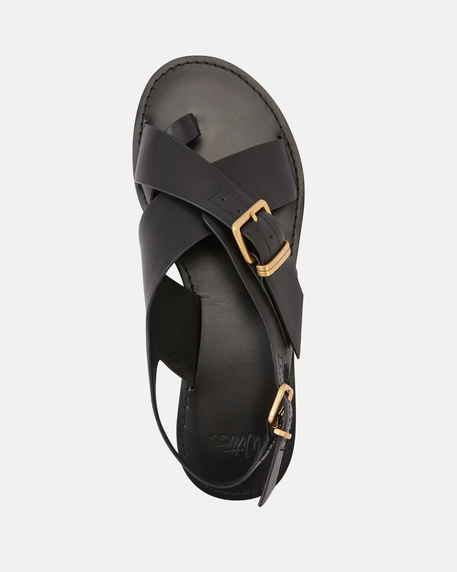 Danna Black Leather Sandal - Image 5