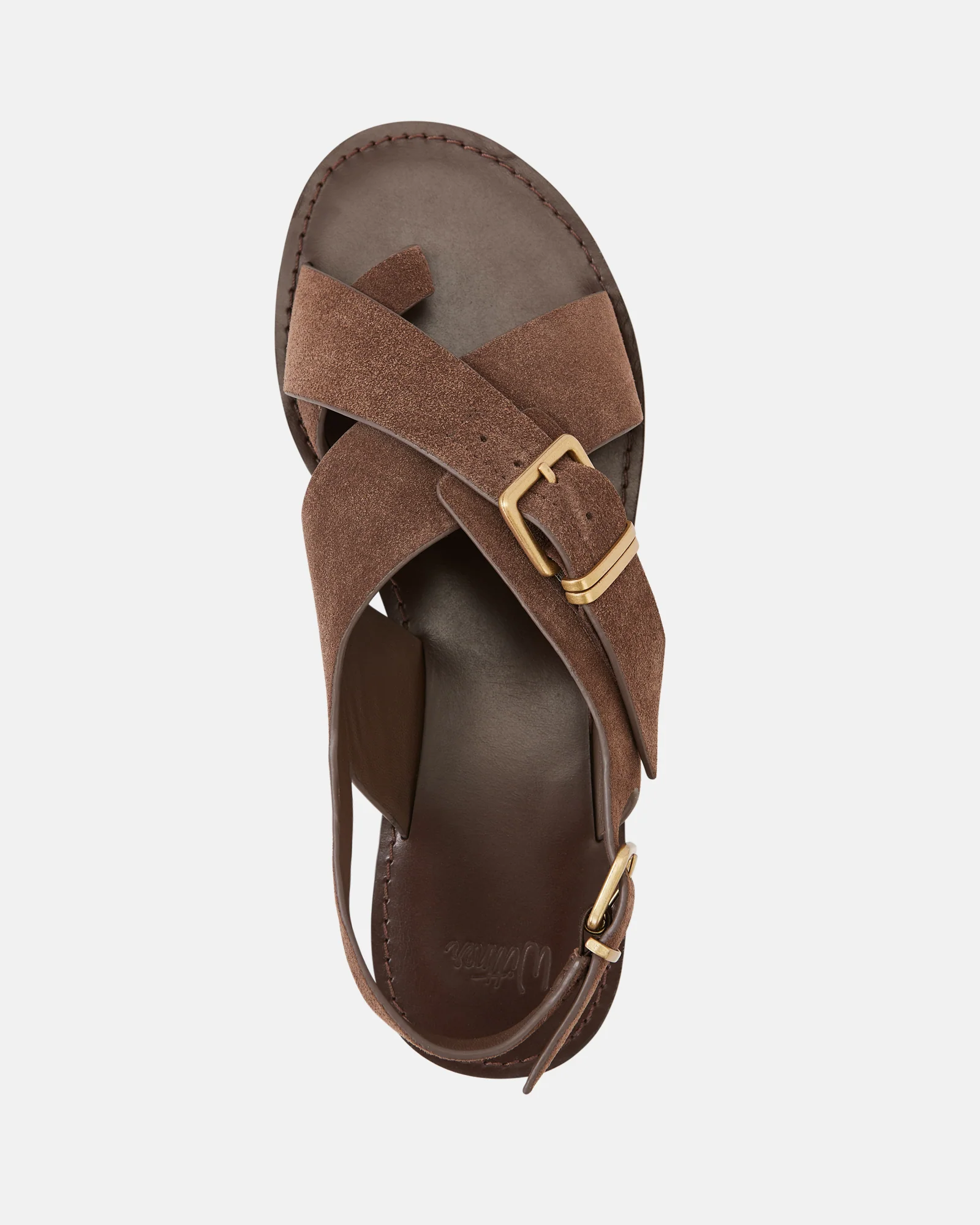 Danna Tawny Brown Suede Leather Sandal - Image 5