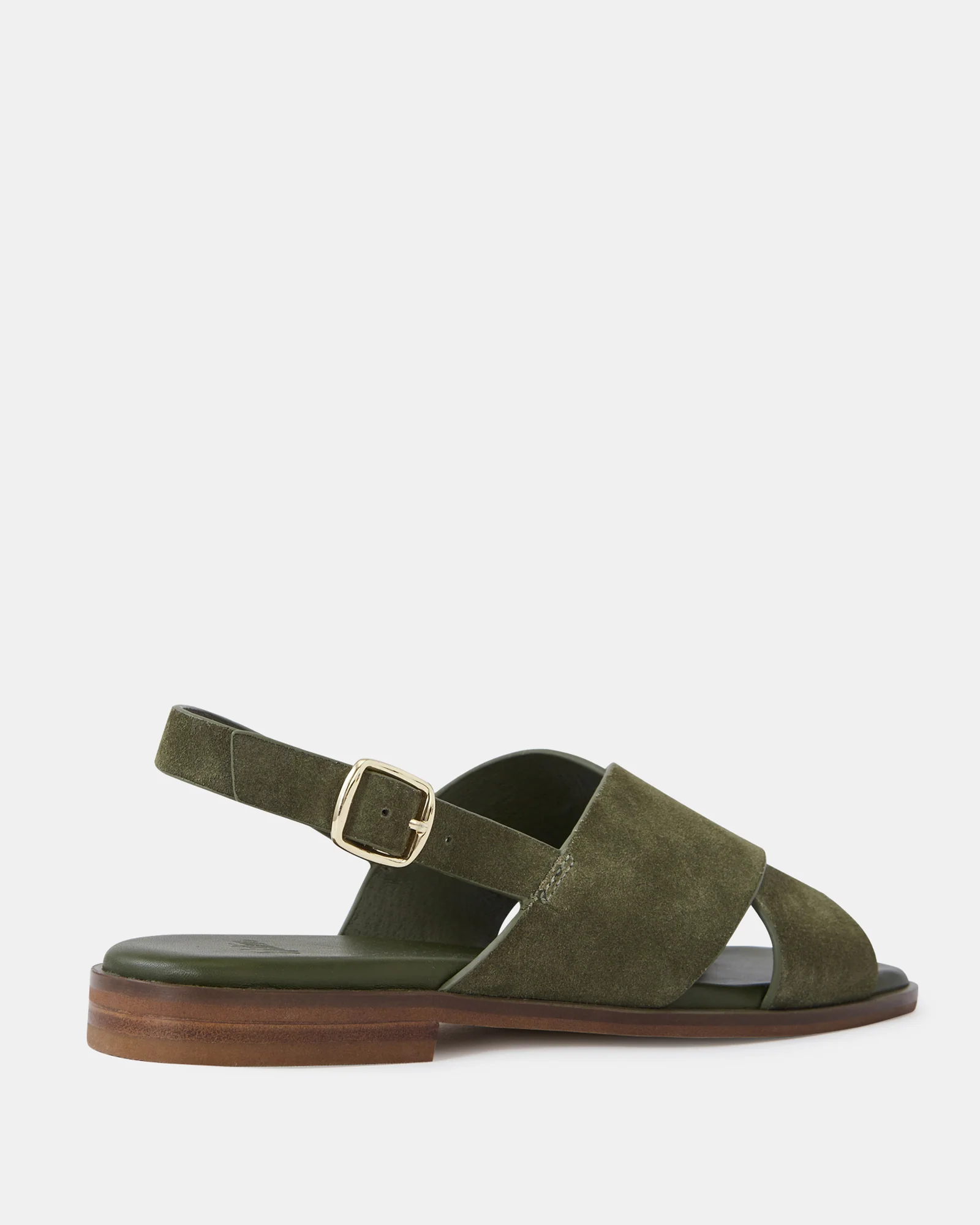 Deon Boho Green Suede Leather Sandal - Image 4
