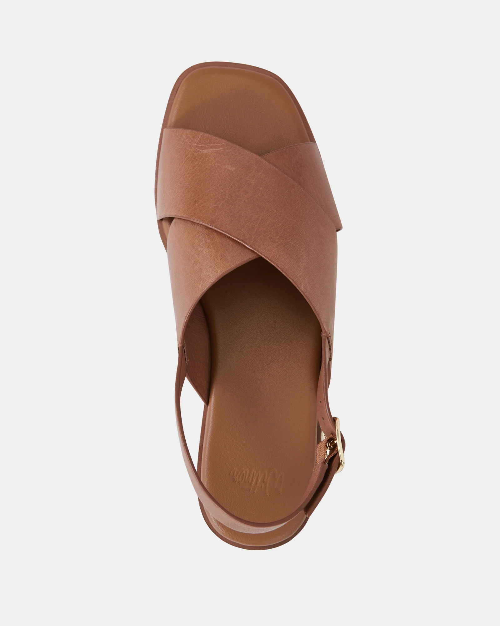 Deon Dark Cognac Leather Sandal - Image 5