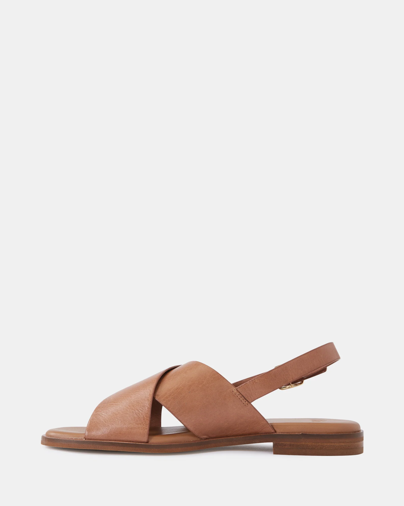 Deon Dark Cognac Leather Sandal - Image 6
