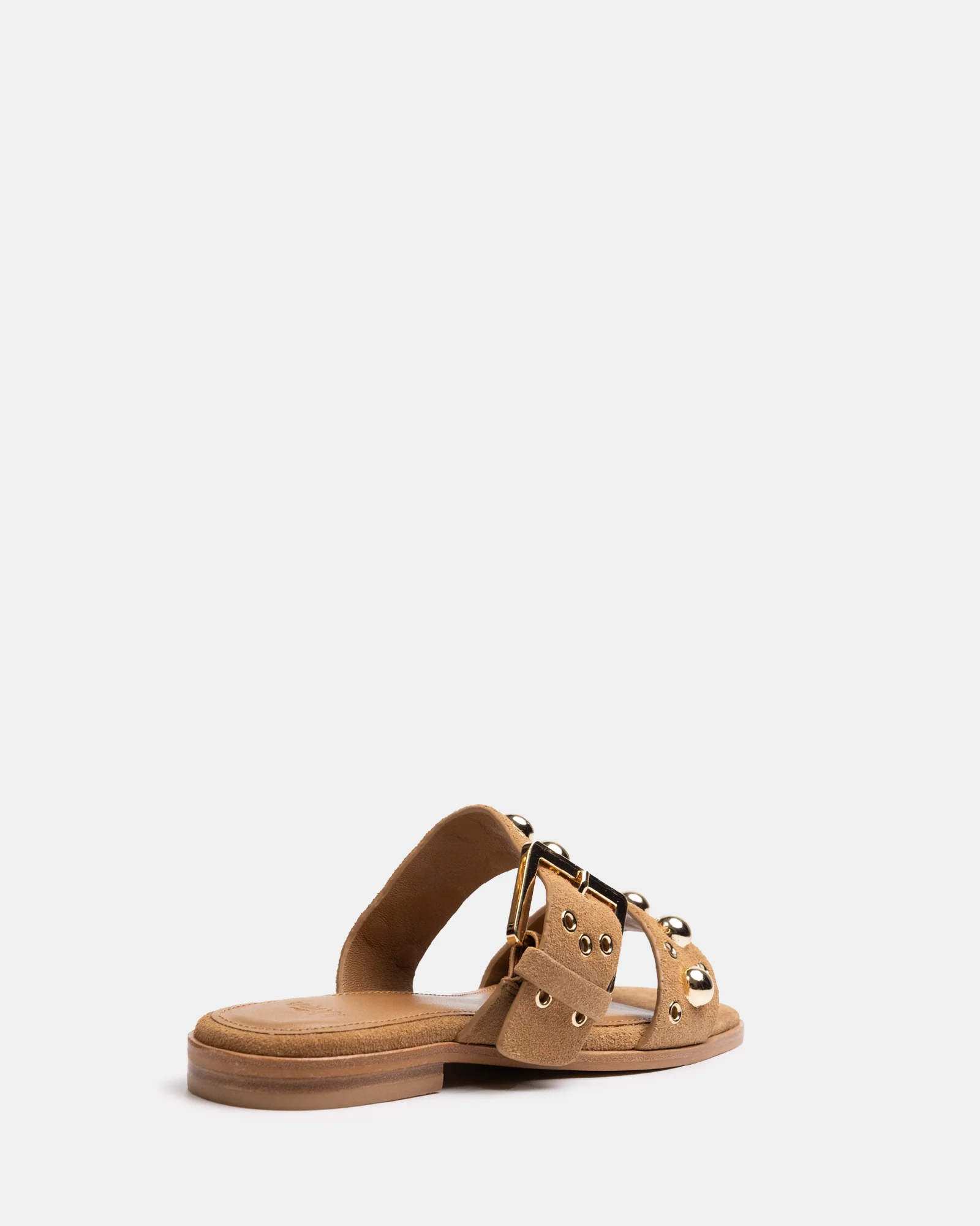 Dixee Dark Sand Suede Leather Sandal - Image 4