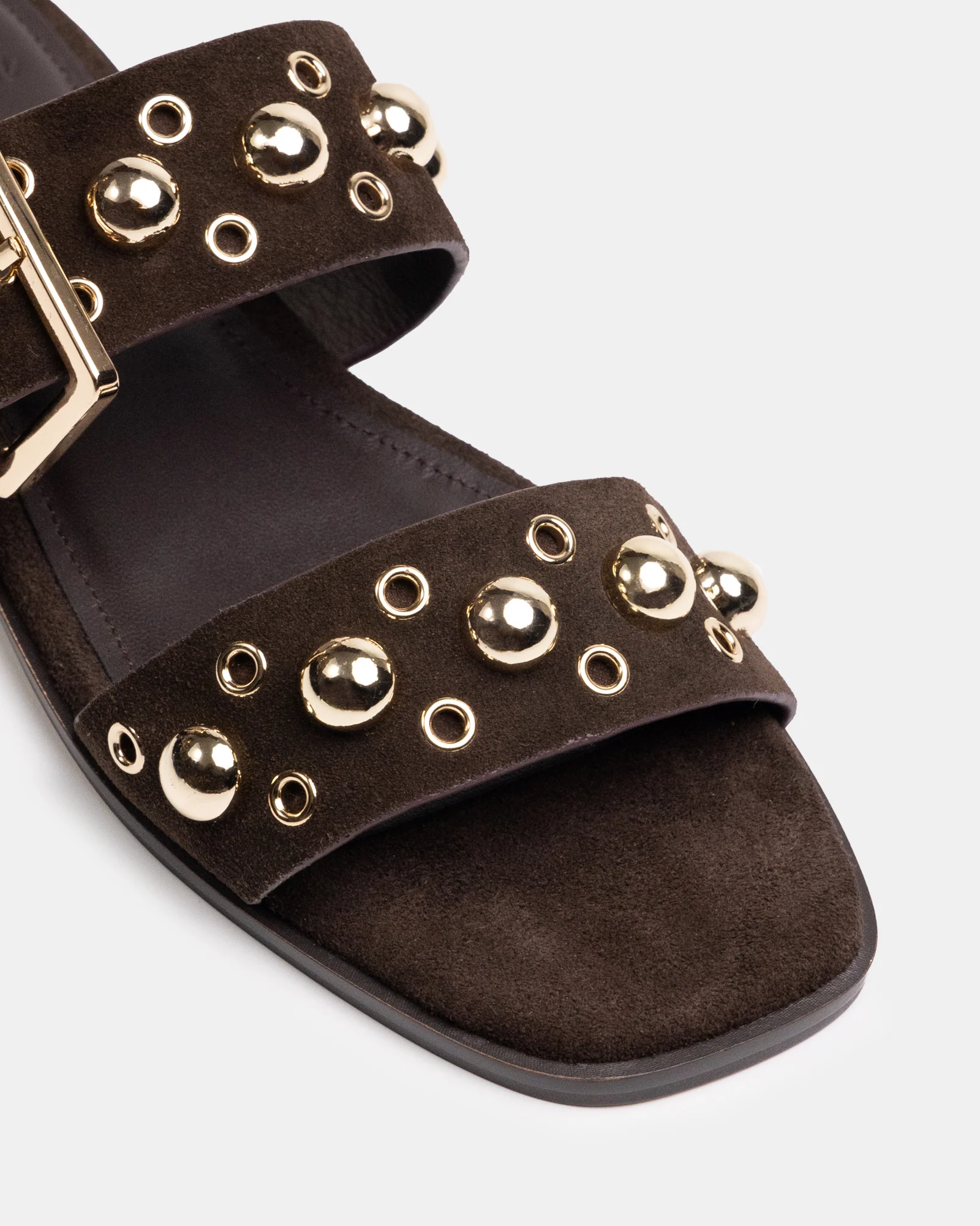 Dixee Ebony Suede Leather Sandal - Image 3
