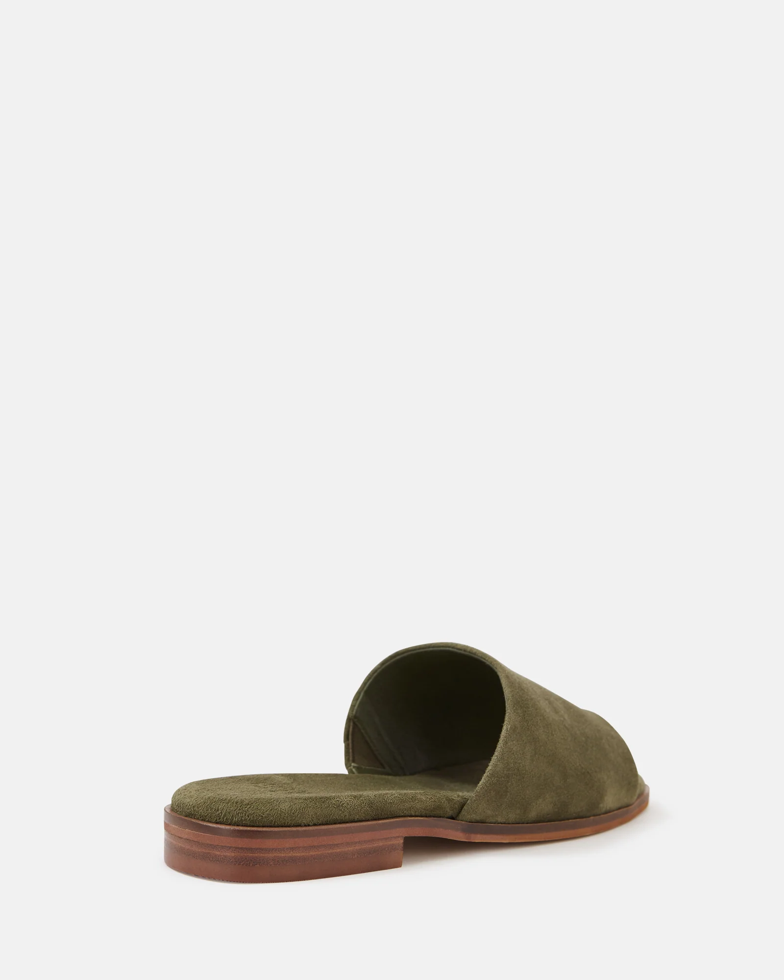 Doro Boho Green Suede Leather Slide - Image 4