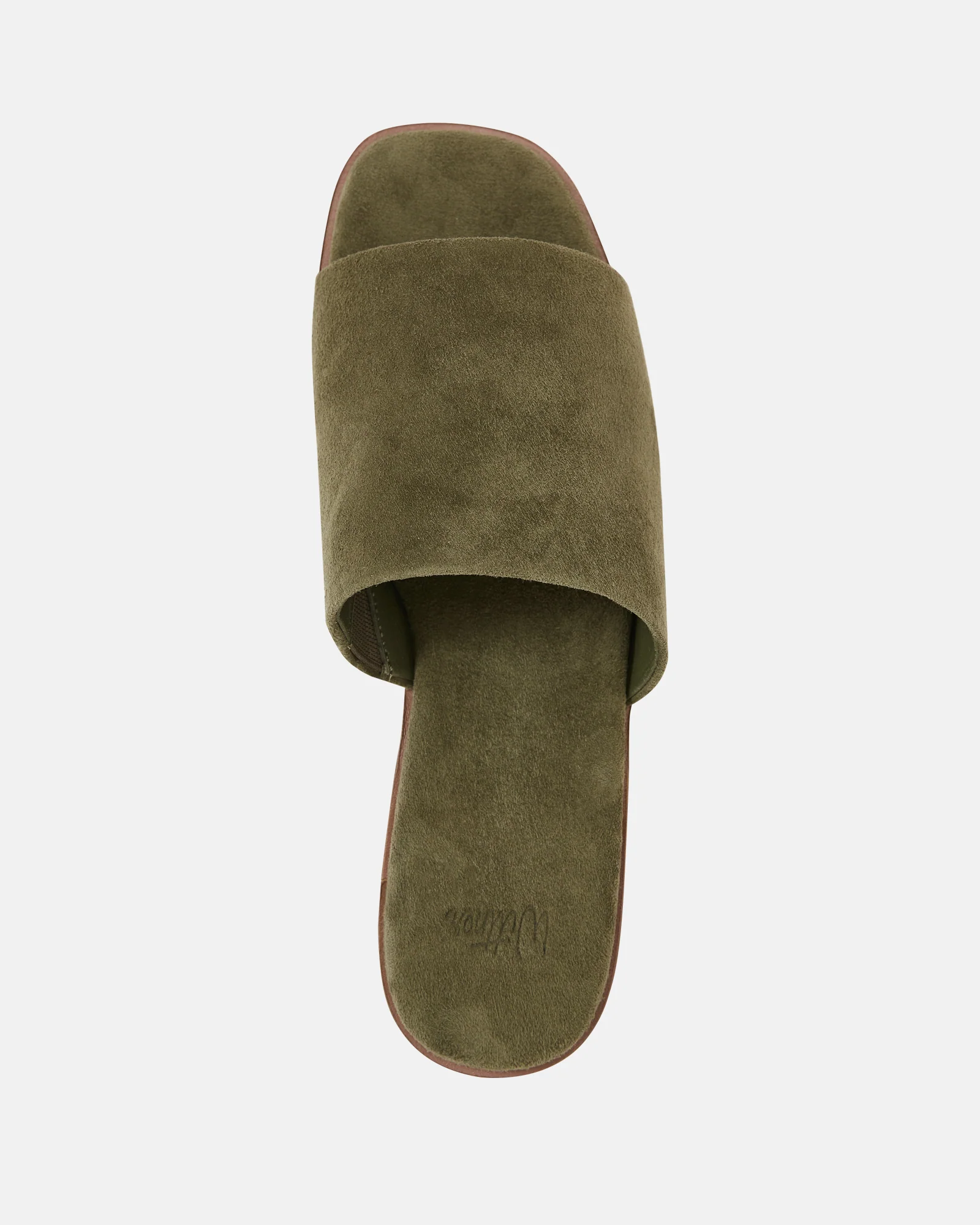 Doro Boho Green Suede Leather Slide - Image 5