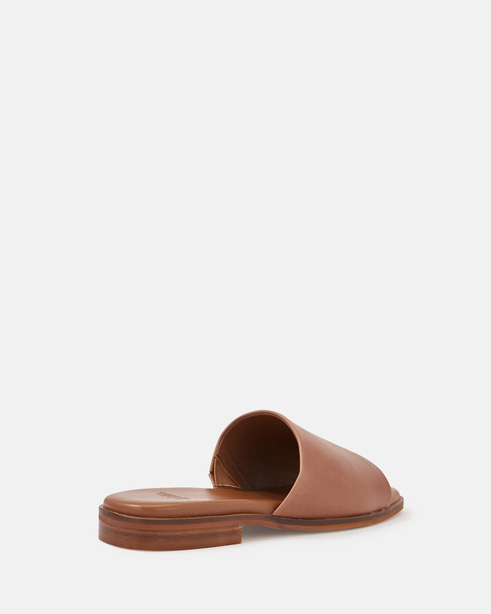 Doro Dark Cognac Leather Slide - Image 4