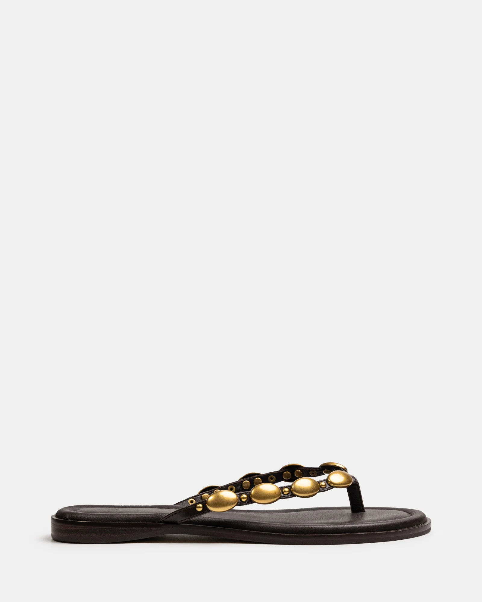 Ediva Espresso Leather Thong