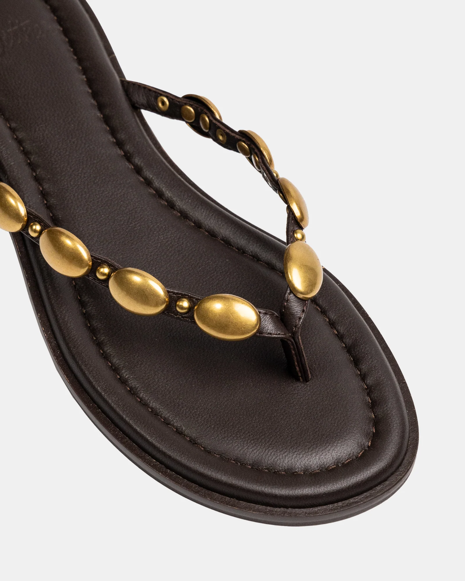 Ediva Espresso Leather Thong - Image 3