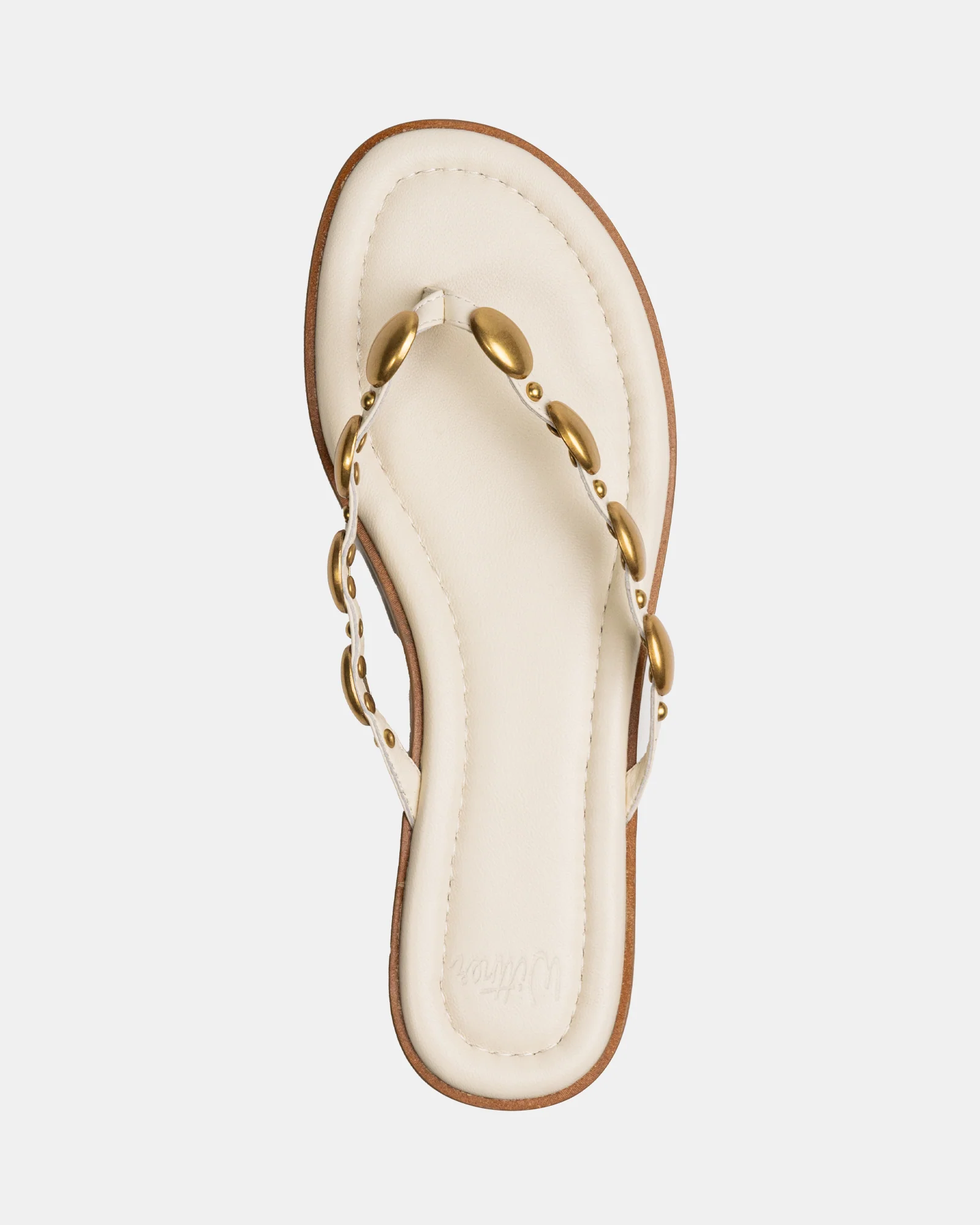 Ediva Vintage Ivory Leather Thong - Image 5