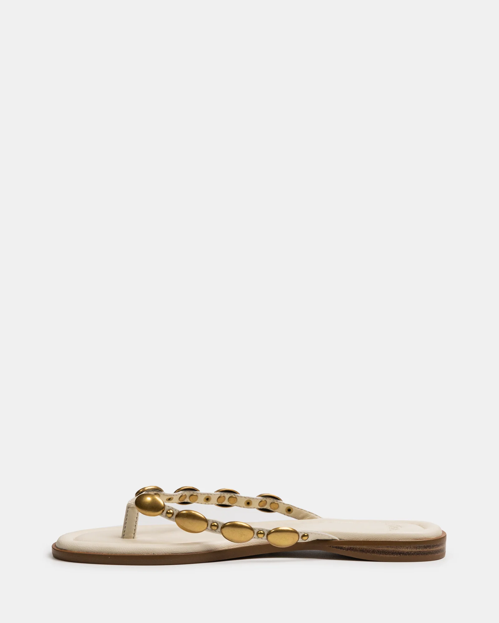 Ediva Vintage Ivory Leather Thong - Image 6