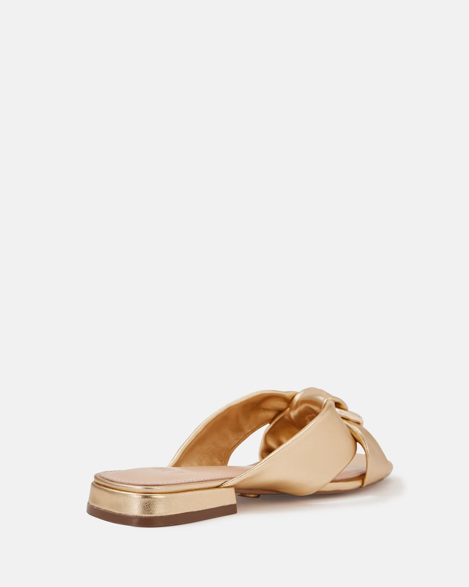 Essence Gold Metallic Leather Sandal - Image 4