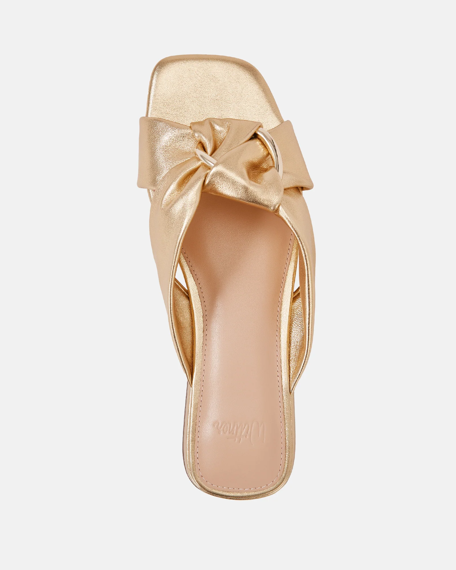 Essence Gold Metallic Leather Sandal - Image 5