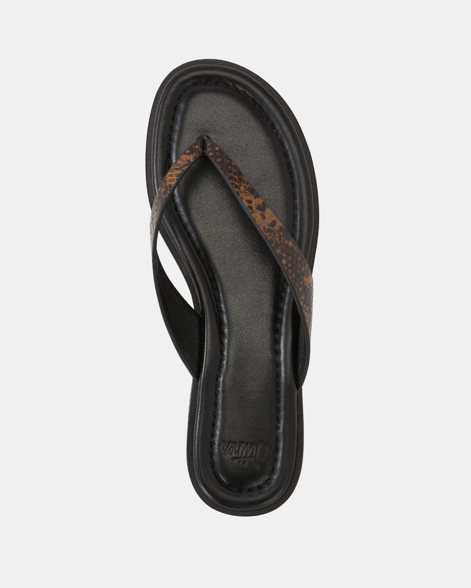 Ethel Snake Emboss Leather Thong - Image 5