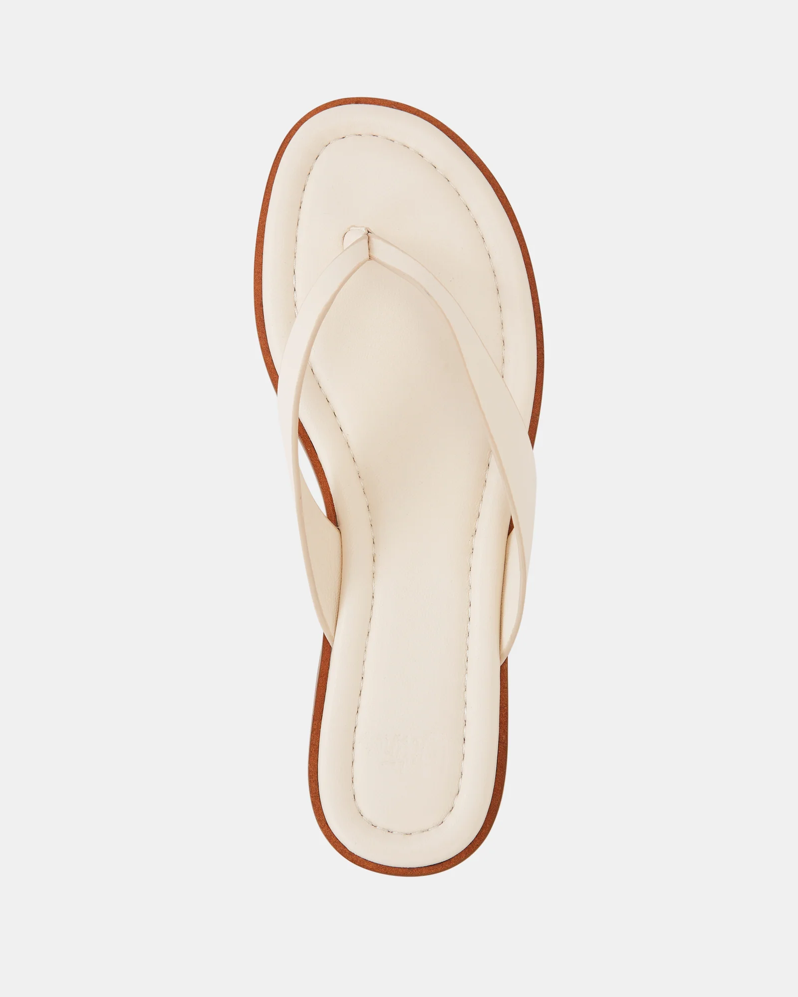 Ethel Vintage Ivory Leather Thong - Image 5