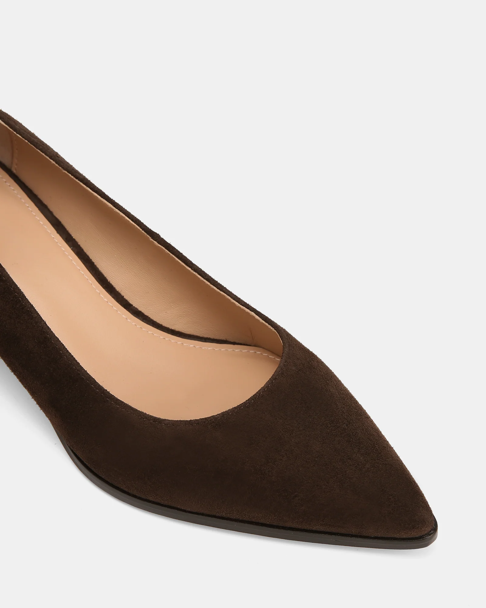Fae Espresso Suede Leather Pump - Image 3