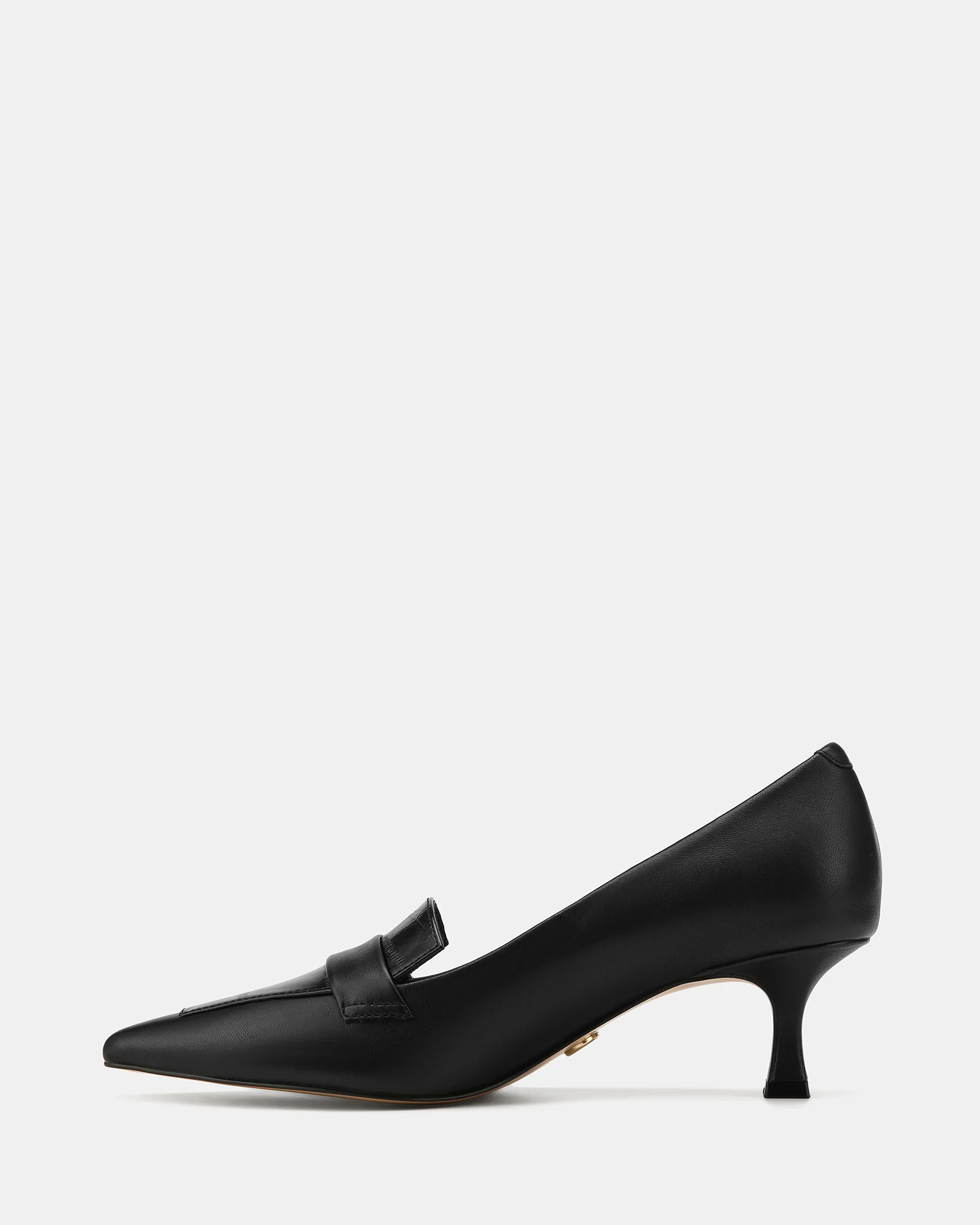 Gabby Black Leather Pump - Image 6