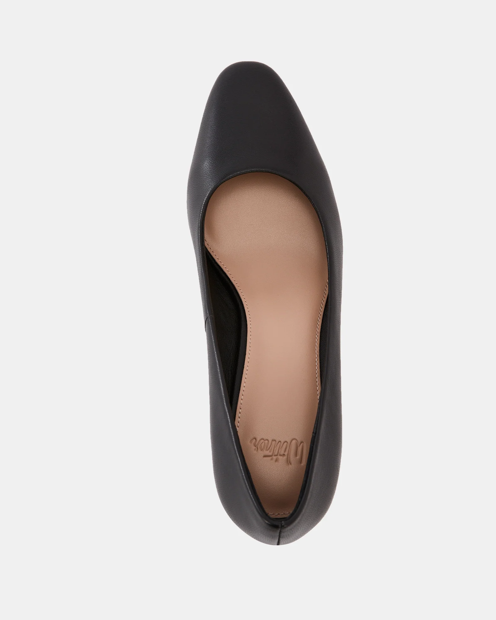 Gael Black Leather Pump - Image 5