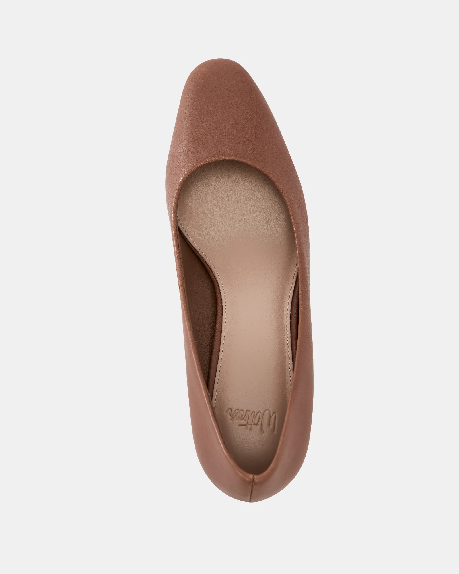 Gael Dark Cognac Leather Pump - Image 5